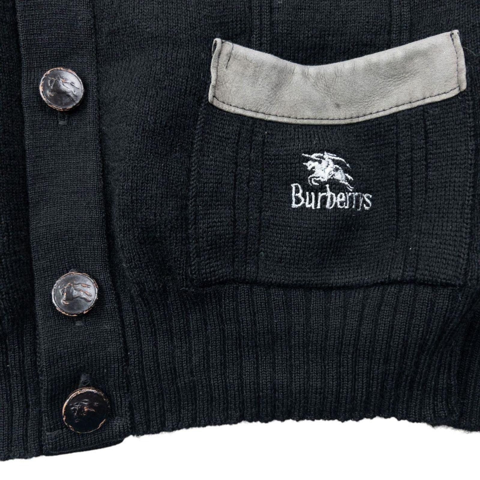 Burberry Vintage 80s Burberry Wool Cardigan Size S Size US S / EU 44-46 / 1 - 5 Thumbnail