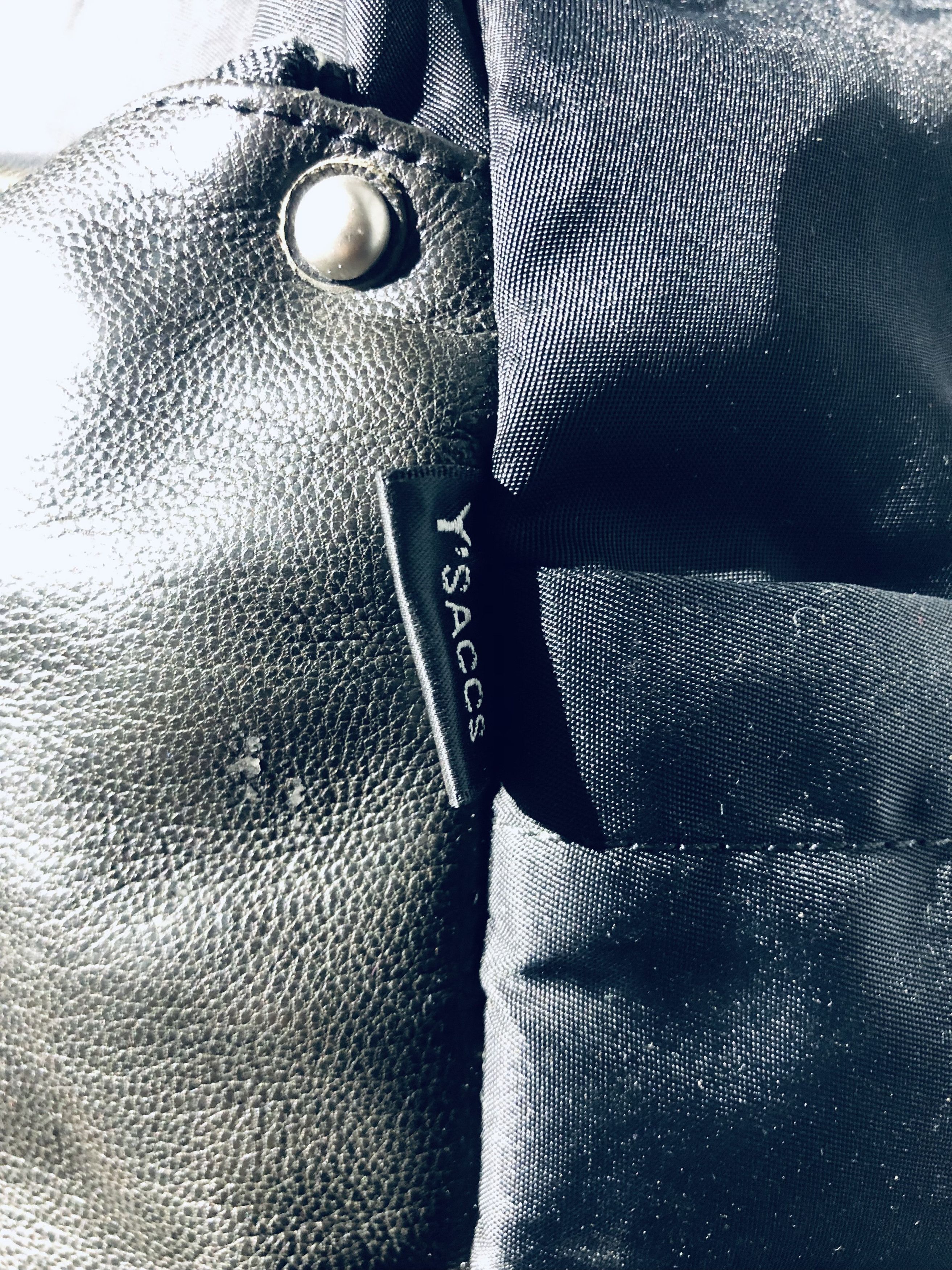 Y's Japanese YSaacs by Yohji Yamamoto Leather Nylon Shoulder Bag Size ONE SIZE - 6 Thumbnail