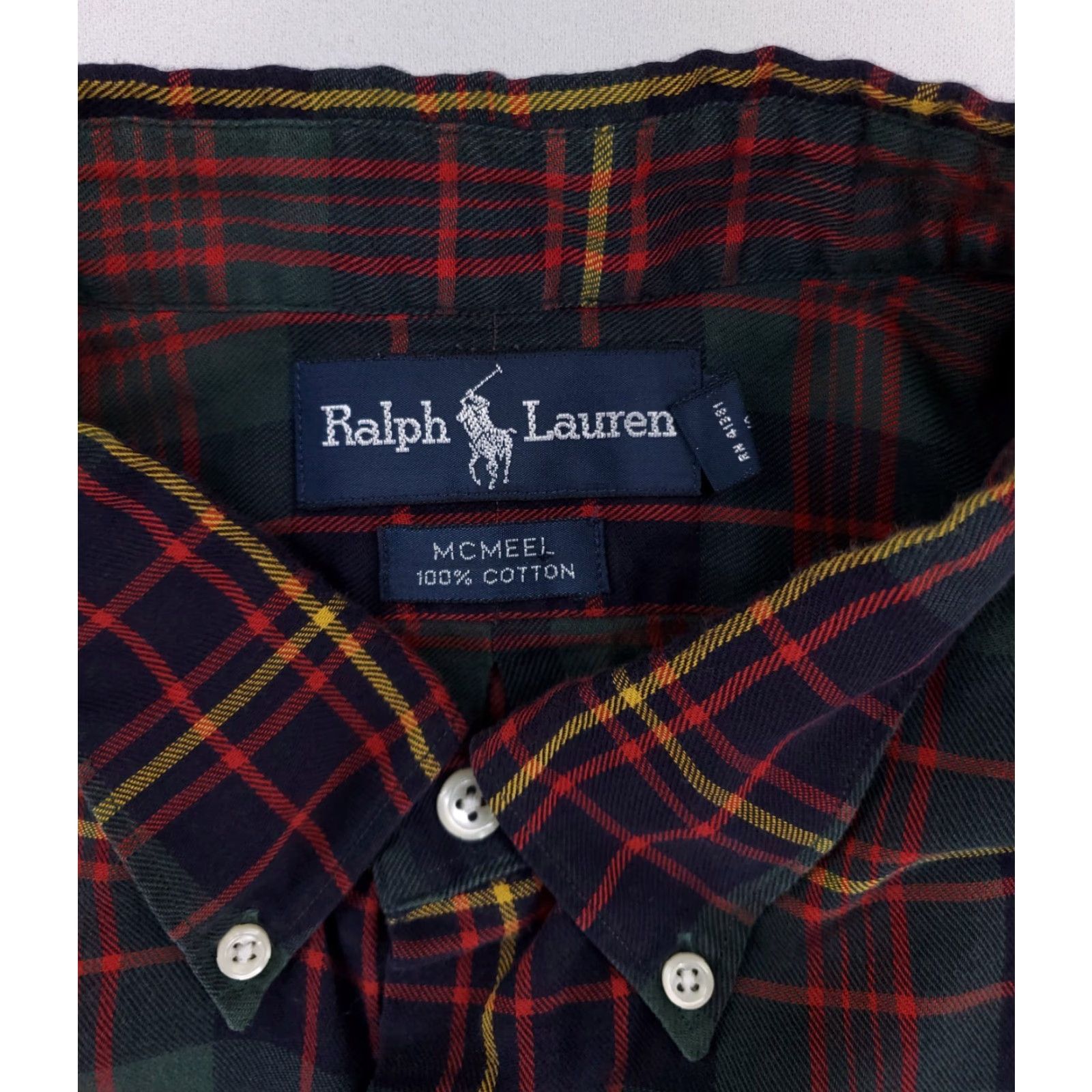 Ralph Lauren Ralph Lauren McMeel Button Down Shirt Plaid Blue Green Mens 2XL Multicolor Shirt Button-Down Long Sleeve Men 2XL Size US XXL / EU 58 / 5 - 2 Thumbnail
