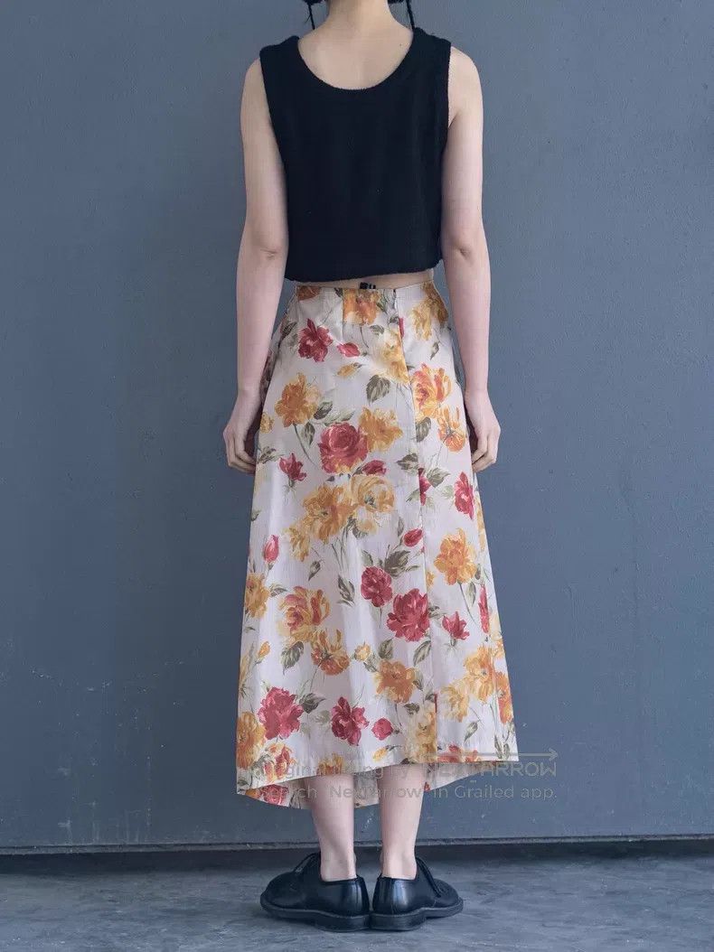 Comme des Garcons Comme Des Garcons size S Deformed floral half-skirt Size 23" - 3 Thumbnail