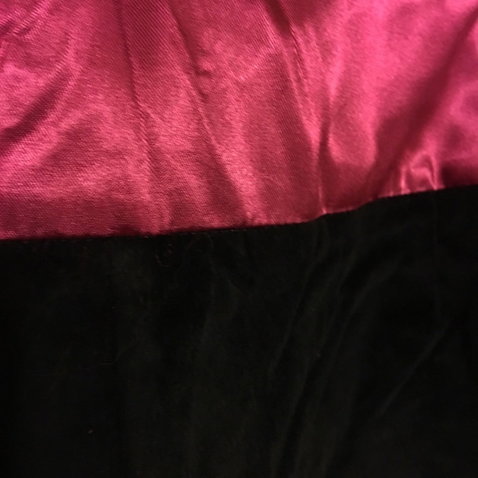 Other Metro Style black velvet/pink satin pants Size 34" / US 12 / IT 48 - 4 Thumbnail
