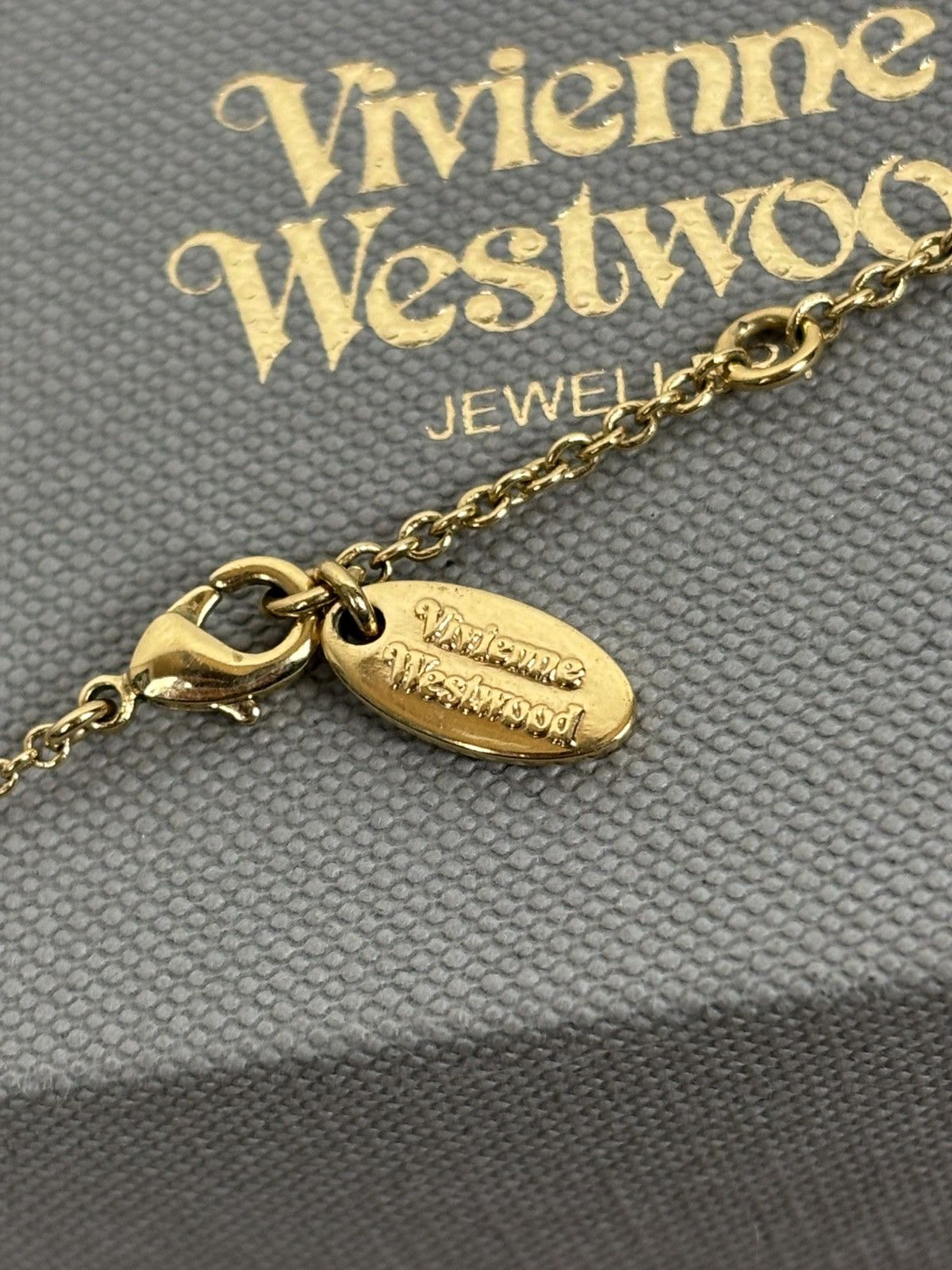 Vivienne Westwood Vivienne Westwood Simone Bas Relief Mini Necklace Gold Size ONE SIZE - 6 Thumbnail