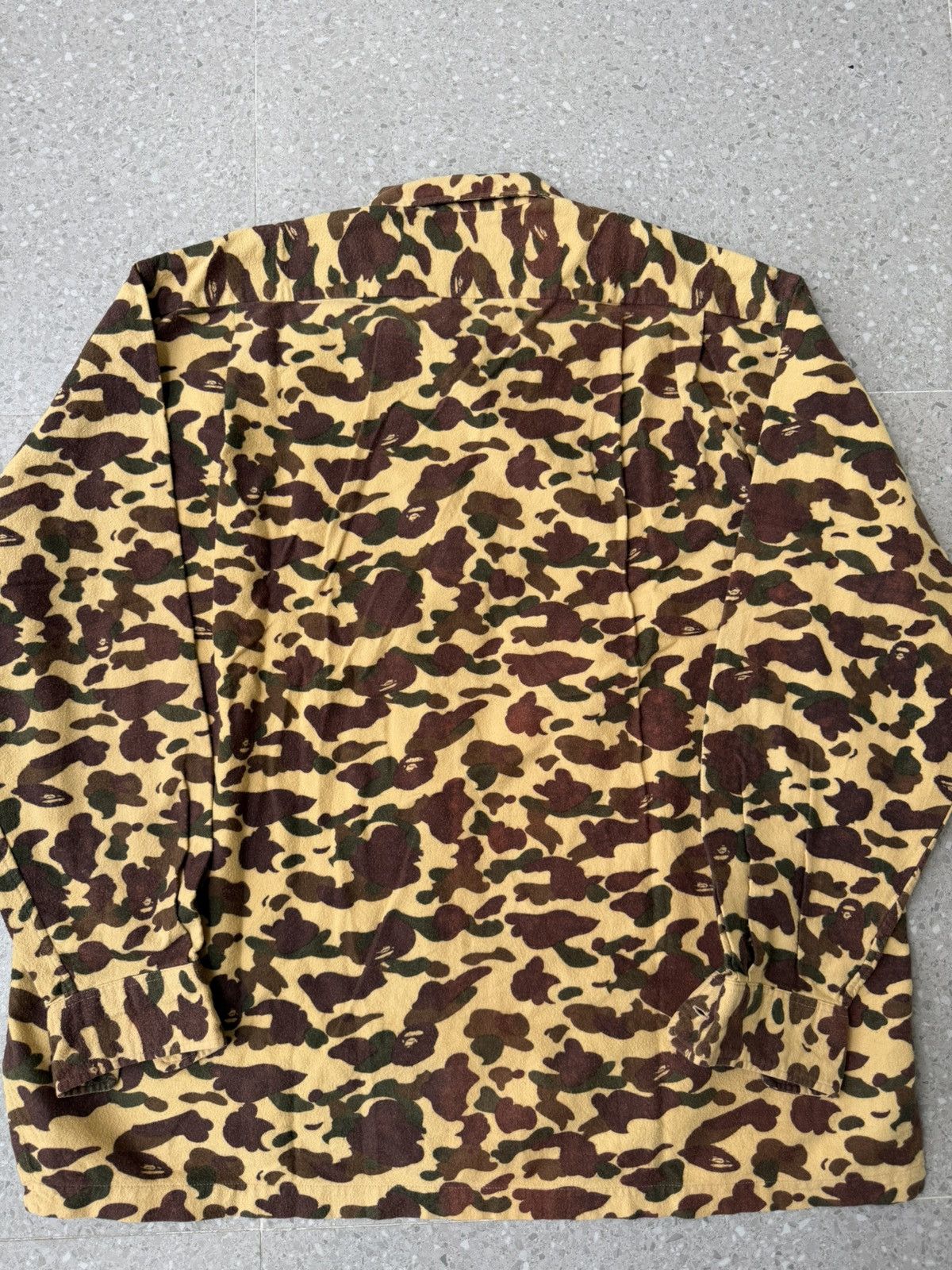 Bape Bape First Camo Shirt OG Chamois LL bean Style Wool Size US L / EU 52-54 / 3 - 2 Thumbnail