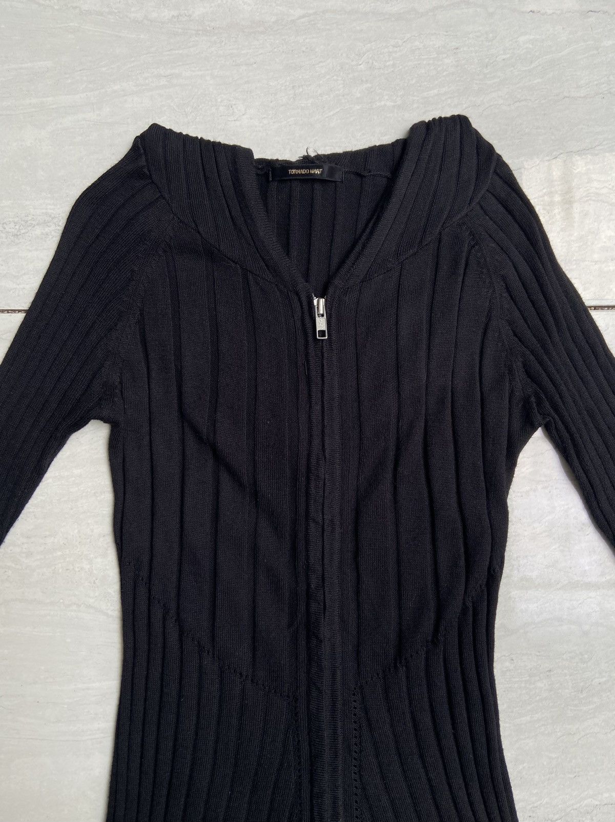 Tornado Mart TORNADO MART Black Knit Jacket Size US XS / EU 42 / 0 - 10 Thumbnail