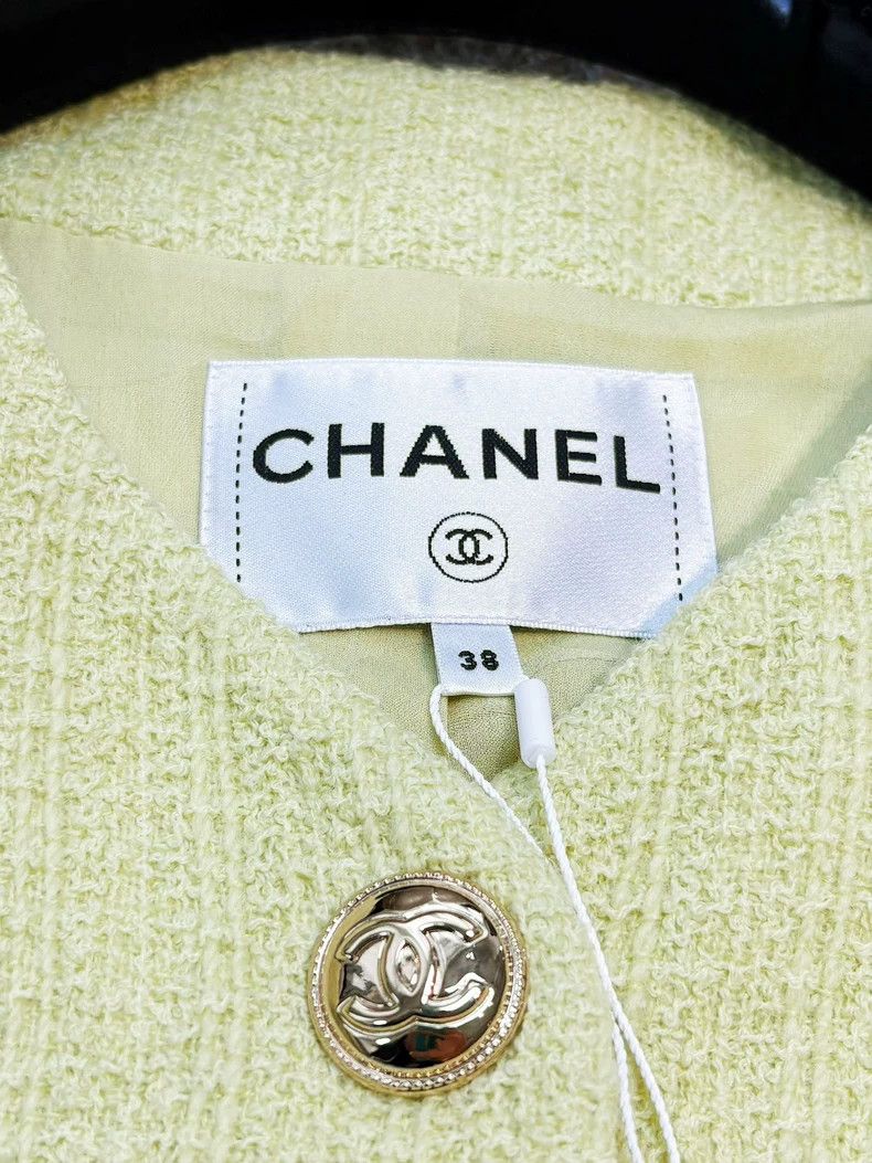 Chanel Chanel 20K popular avocado green braided long-sleeved jack Size XS / US 0-2 / IT 36-38 - 5 Thumbnail