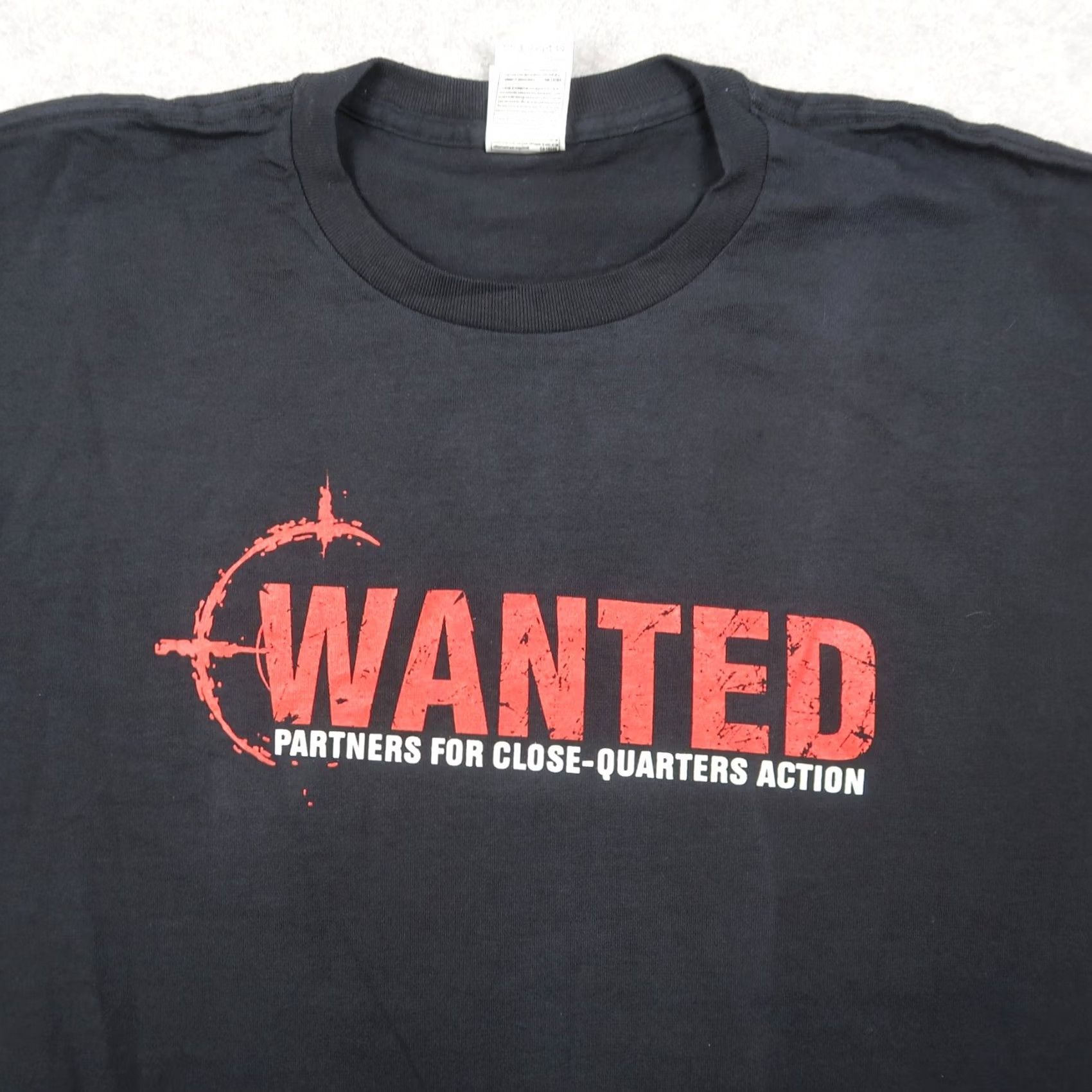 Fruit Of The Loom VINTAGE Tom Clancy Rainbow Six Wanted T-Shirt XL Black Mens Graphic Print 2000s Size US XL / EU 56 / 4 - 3 Thumbnail