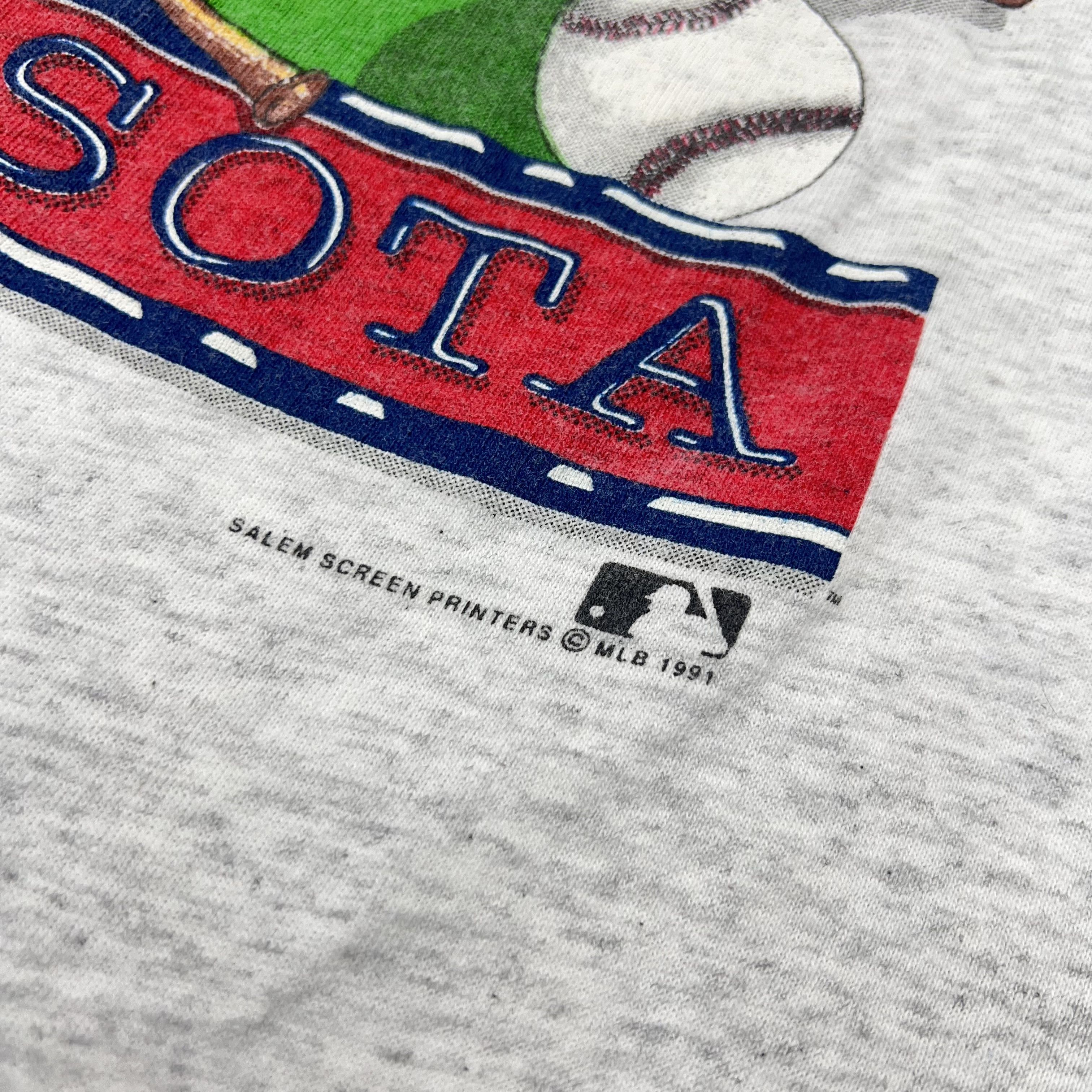 MLB × Salem Sportswear Minnesota Twins 90’s Salem Single Stitch Graphic T-Shirt Size US L / EU 52-54 / 3 - 6 Thumbnail