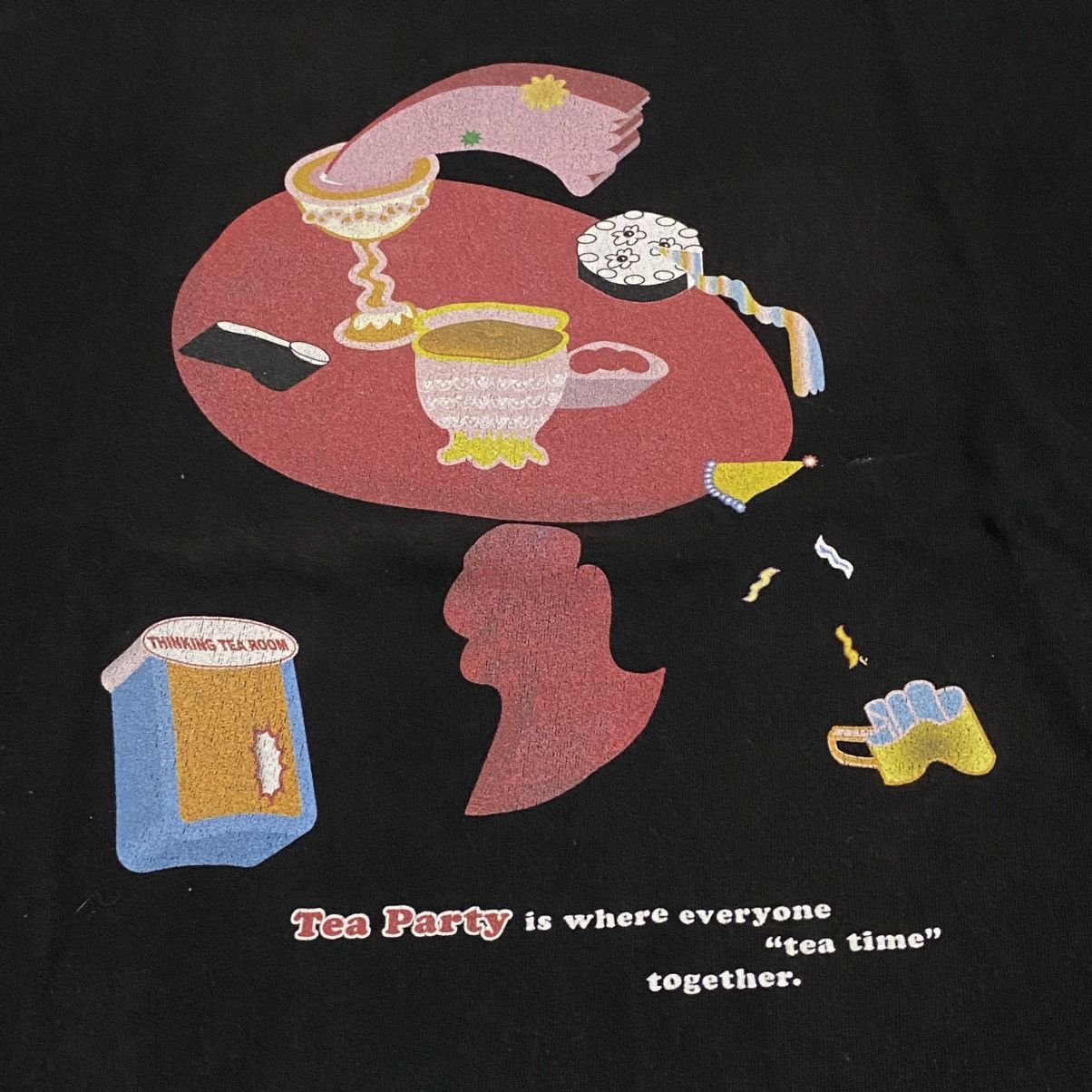 Vintage vintage tshirt art tea party tea time not beer or coffe Size US L / EU 52-54 / 3 - 2 Thumbnail