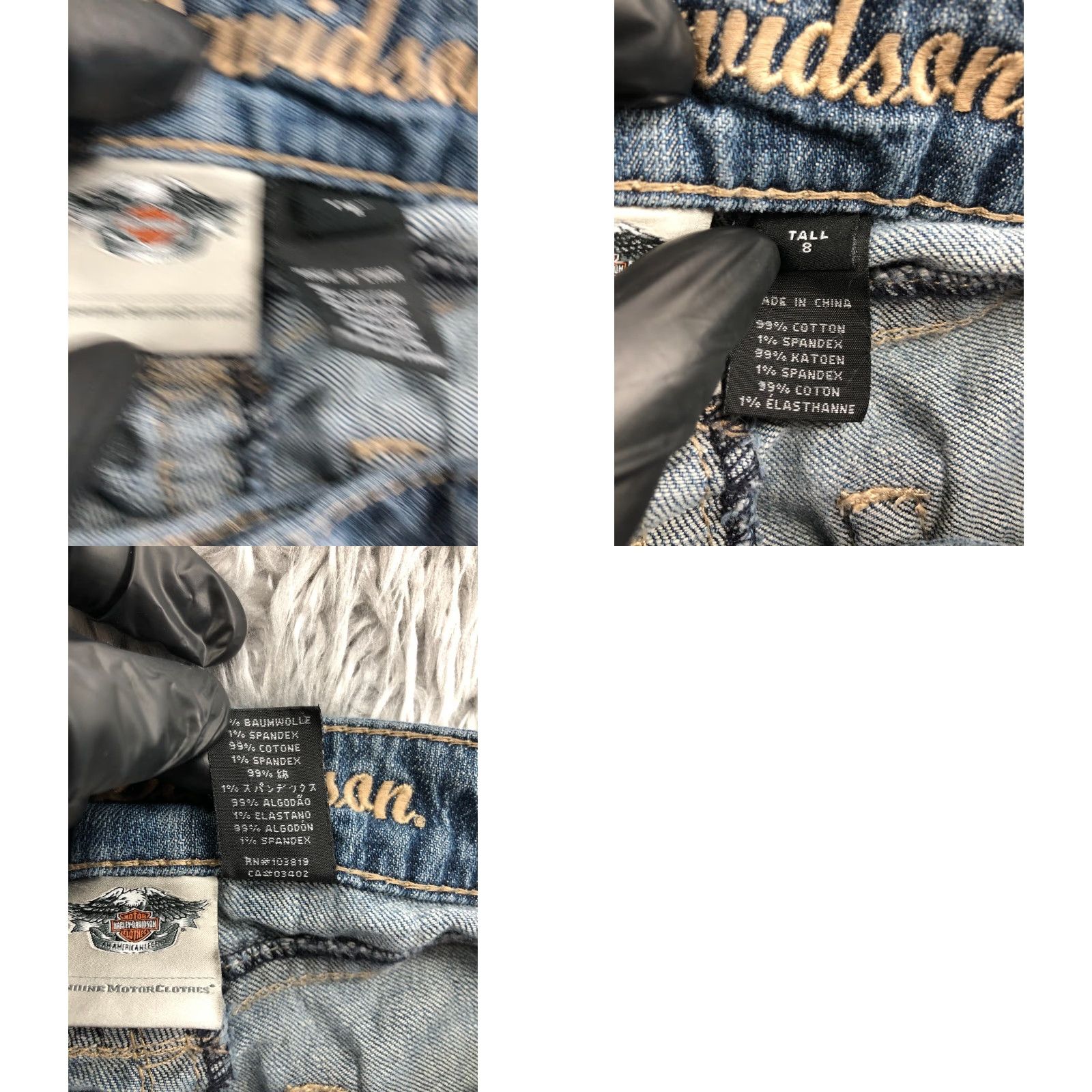 Harley Davidson Harley-Davidson Jeans Bootcut Size 8T Tall Womens Medium Blue Flaw Denim 5-Pocket Zipper Button Belt Loops Inseam 33in Regular Rise Mid Wash Blue Size 30" / US 8 / IT 44 - 9 Thumbnail