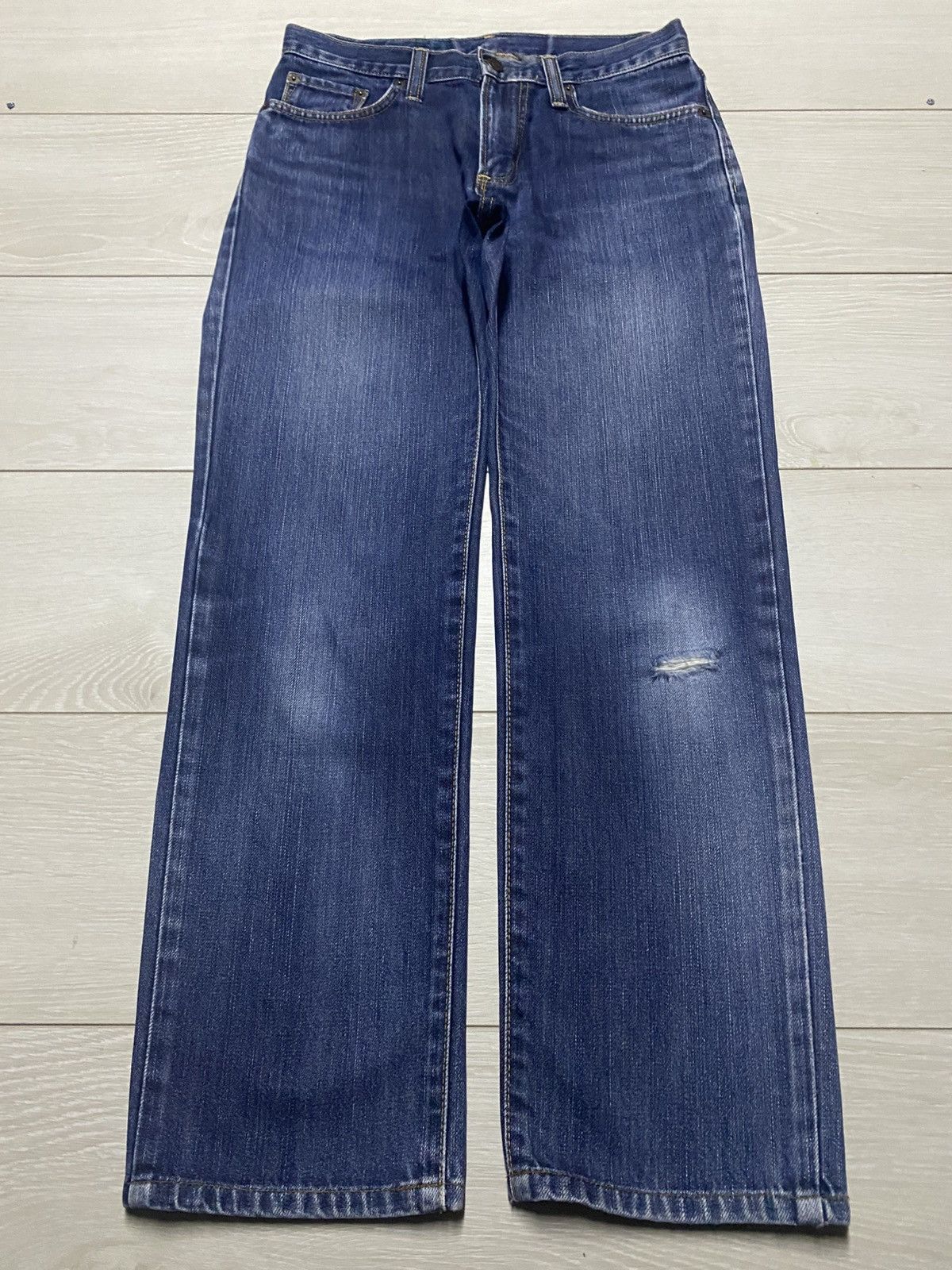 Edwin Vintage Edwin 403 Blue Wash straight Fit Jeans Size US 30 / EU 46 - 1 Thumbnail