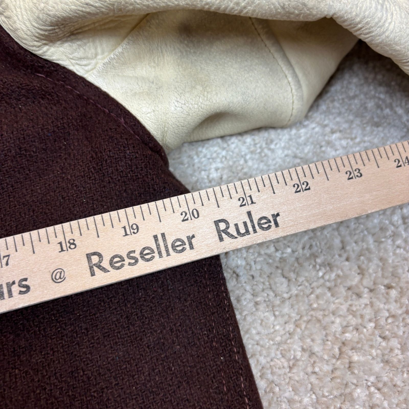 Vintage VTG 60s 70s Whiting Co Wool Leather Varsity Jacket Men's 36 Size US S / EU 44-46 / 1 - 5 Thumbnail