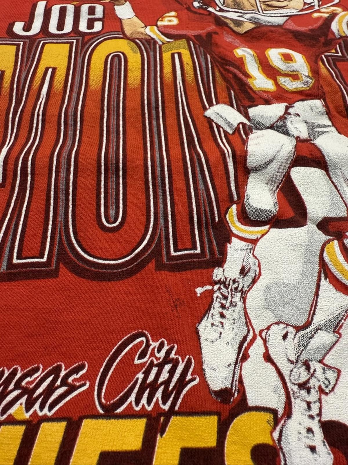 Salem Sportswear Vintage 1993 Salem Sportswear Chiefs Joe Montana T-Shirt L Size US L / EU 52-54 / 3 - 5 Thumbnail