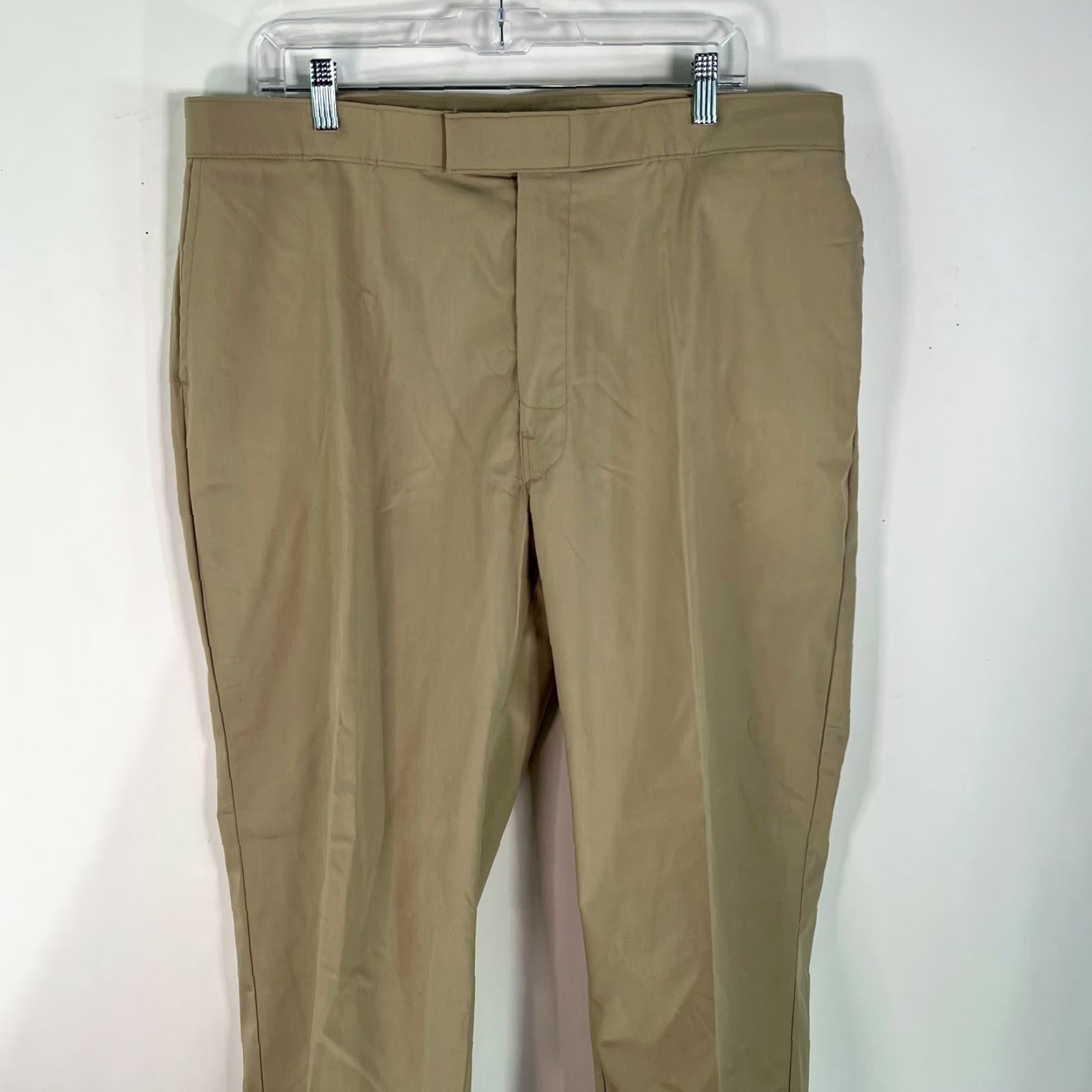 Sears Sears Mens Flat Front Full Fit Mid Rise Straight Khaki Dress Pants Size W42 L28 Size US 40 / EU 56 - 3 Thumbnail