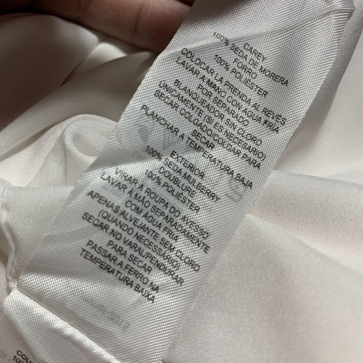 JS 2015 Armani Exchange Silk Collorblock Sleveless Dress