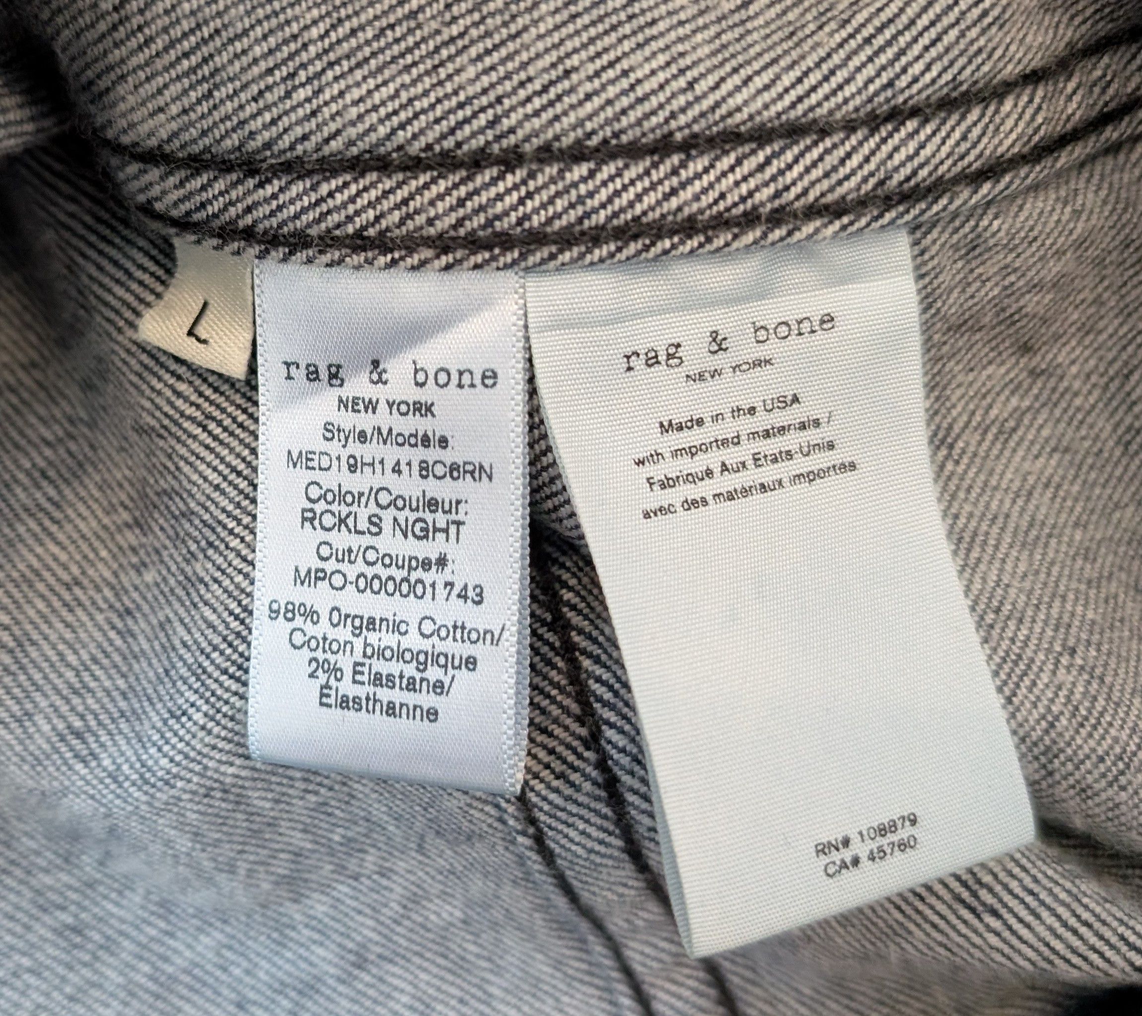 Rag & Bone Rag & Bone Definitive Denim Trucker Jacket Made in USA Size US L / EU 52-54 / 3 - 4 Thumbnail