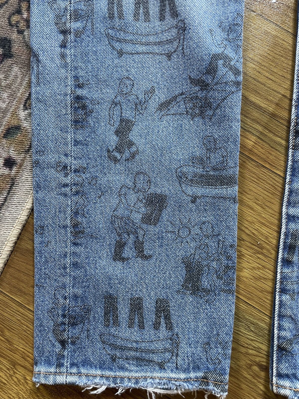 Levi's × Levi's Vintage Clothing Levis Bathtub Cartoon Trucker Denim 501 Big E Size US 29 - 5 Thumbnail