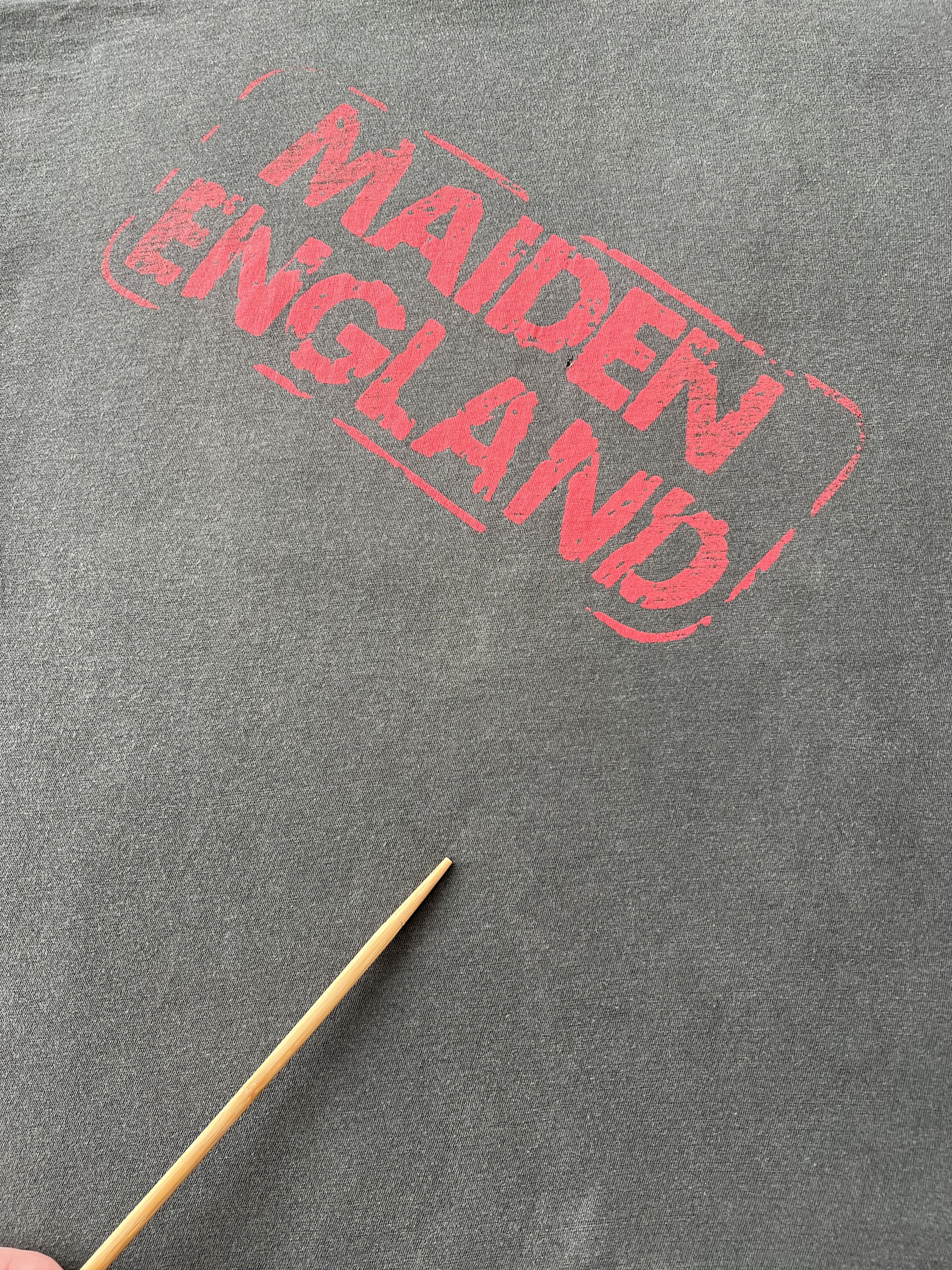 Band Tees Vintage 90s Iron Maiden England Faded Black T-shirt Size US M / EU 48-50 / 2 - 16 Thumbnail