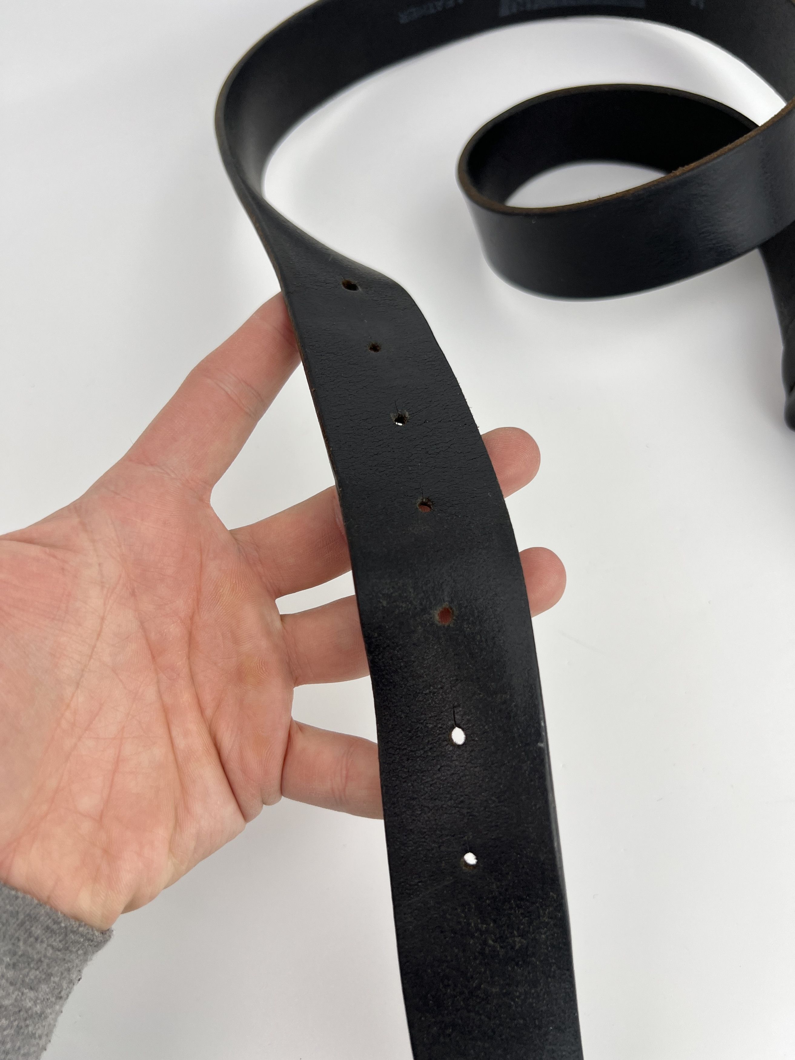 Levi's Vintage Levi's Logo Buckle Black Leather Belt Size ONE SIZE - 8 Thumbnail