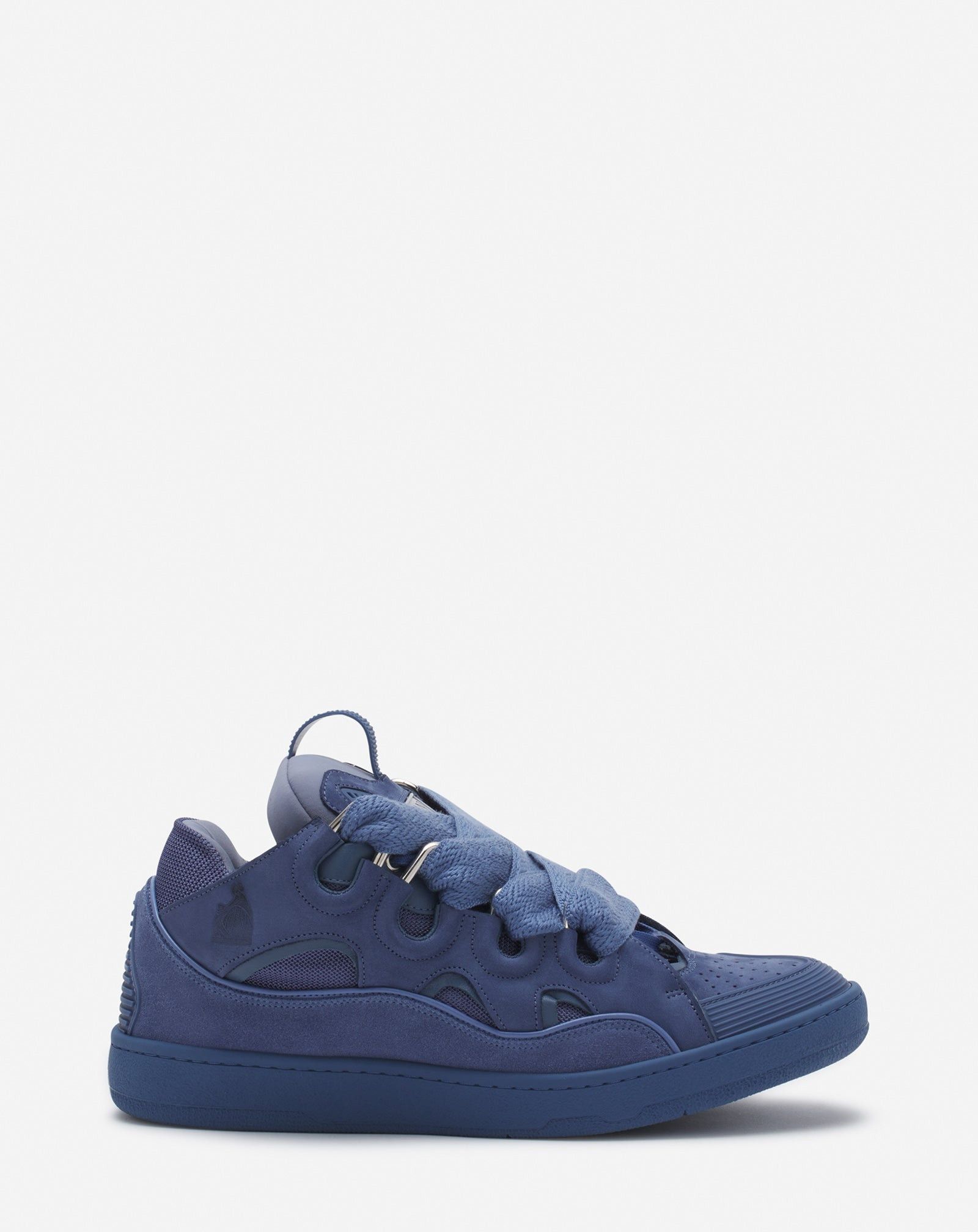 Lanvin oc11z0325 Curb Low Top Sneakers in Blue Size US 9.5 / EU 42-43 - 1 Thumbnail
