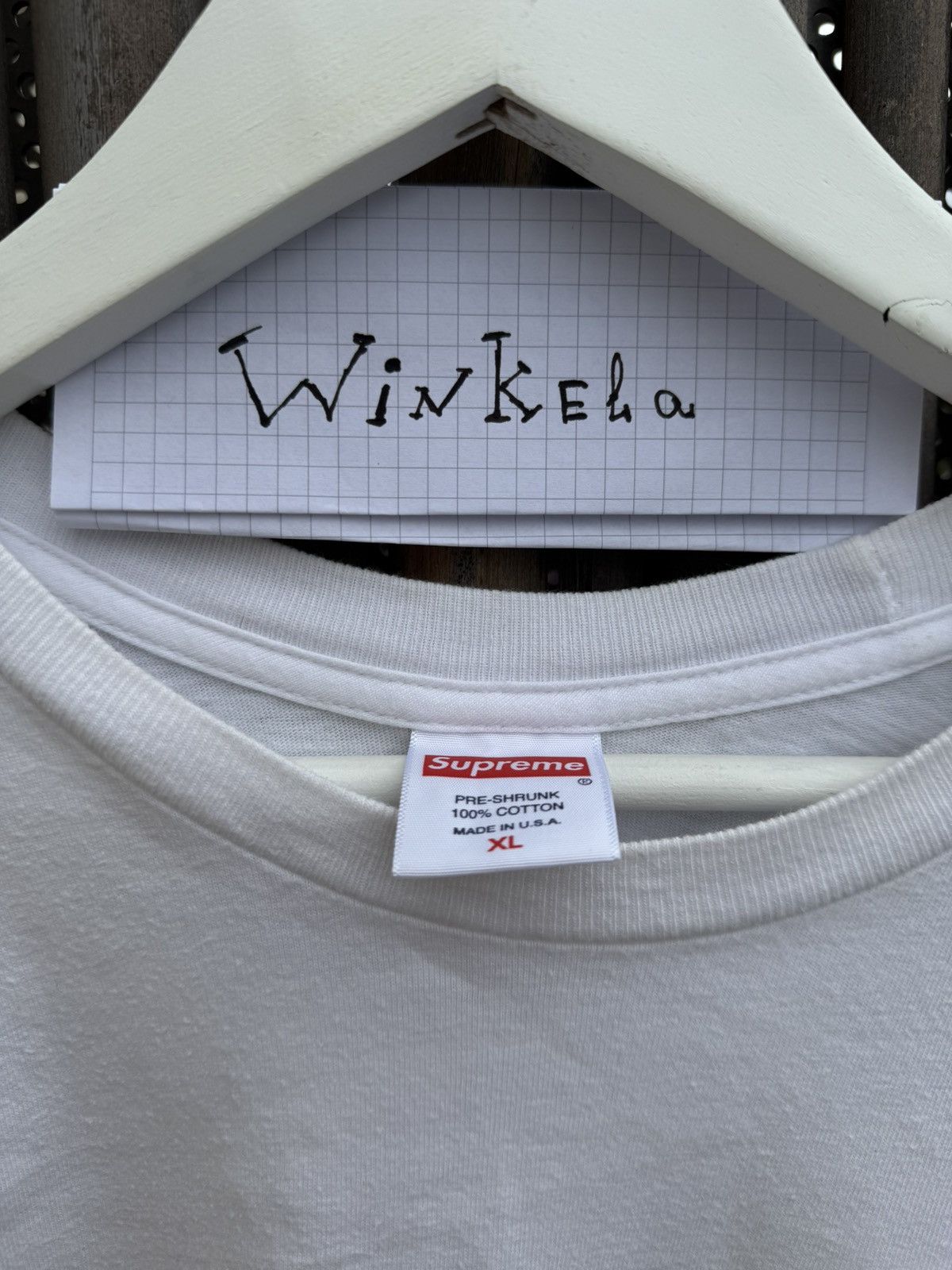 Supreme Supreme Authentic Cloud White Tee SS19 Size US XL / EU 56 / 4 - 5 Thumbnail