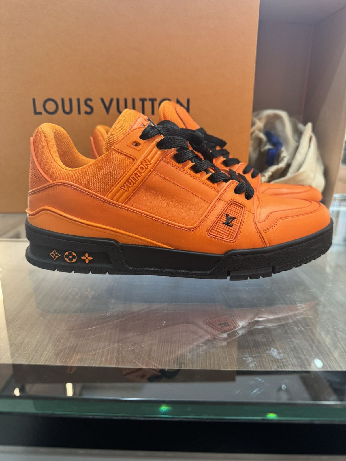 Louis Vuitton Louis Vuitton trainers orange/ black Size US 7.5 / EU 40-41 - 1 Thumbnail