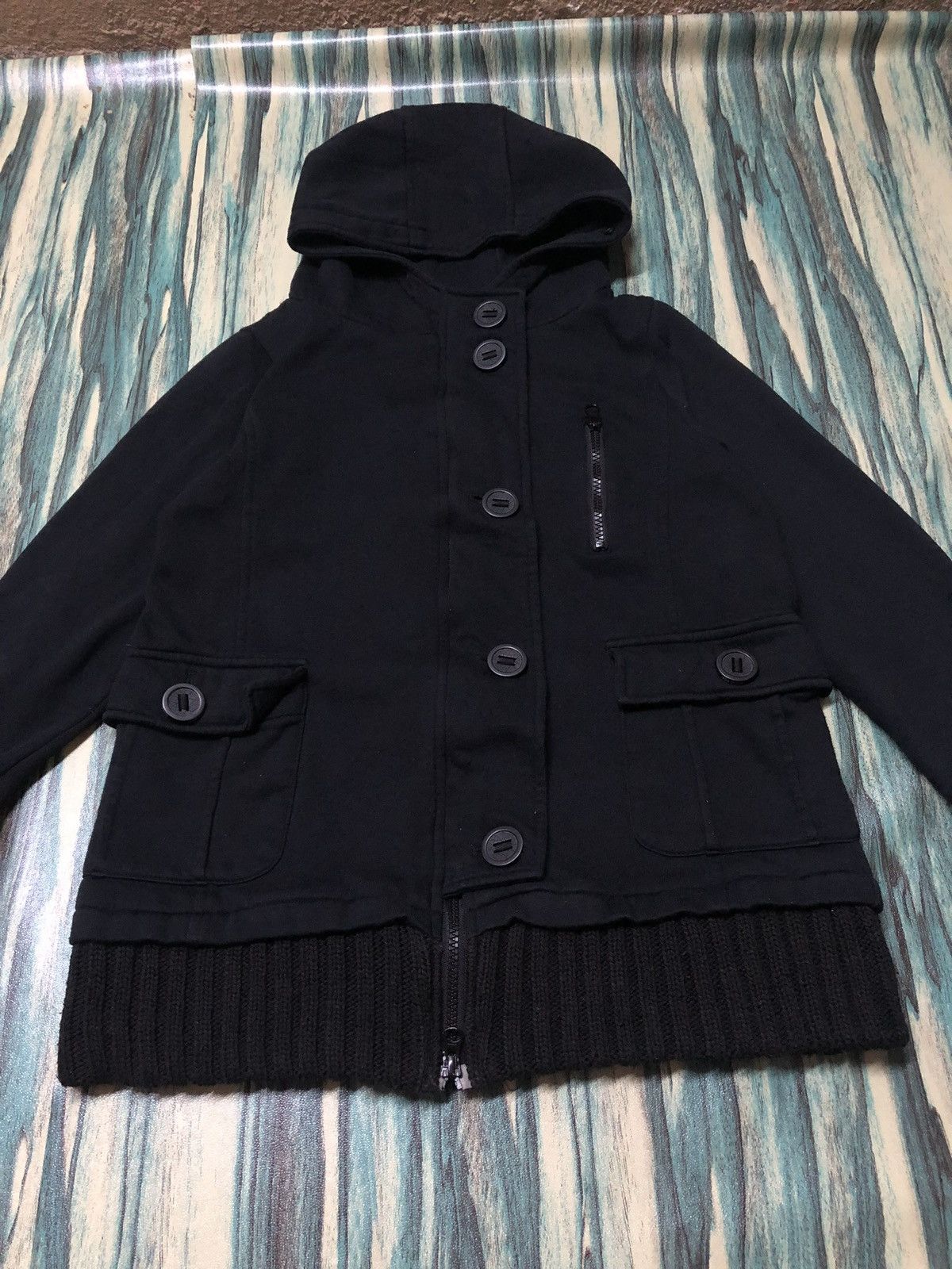 Von Dutch VON DUTCH HOODIE WITH ZIPPER AND BUTTON STYLE Size S / US 4 / IT 40 - 3 Thumbnail