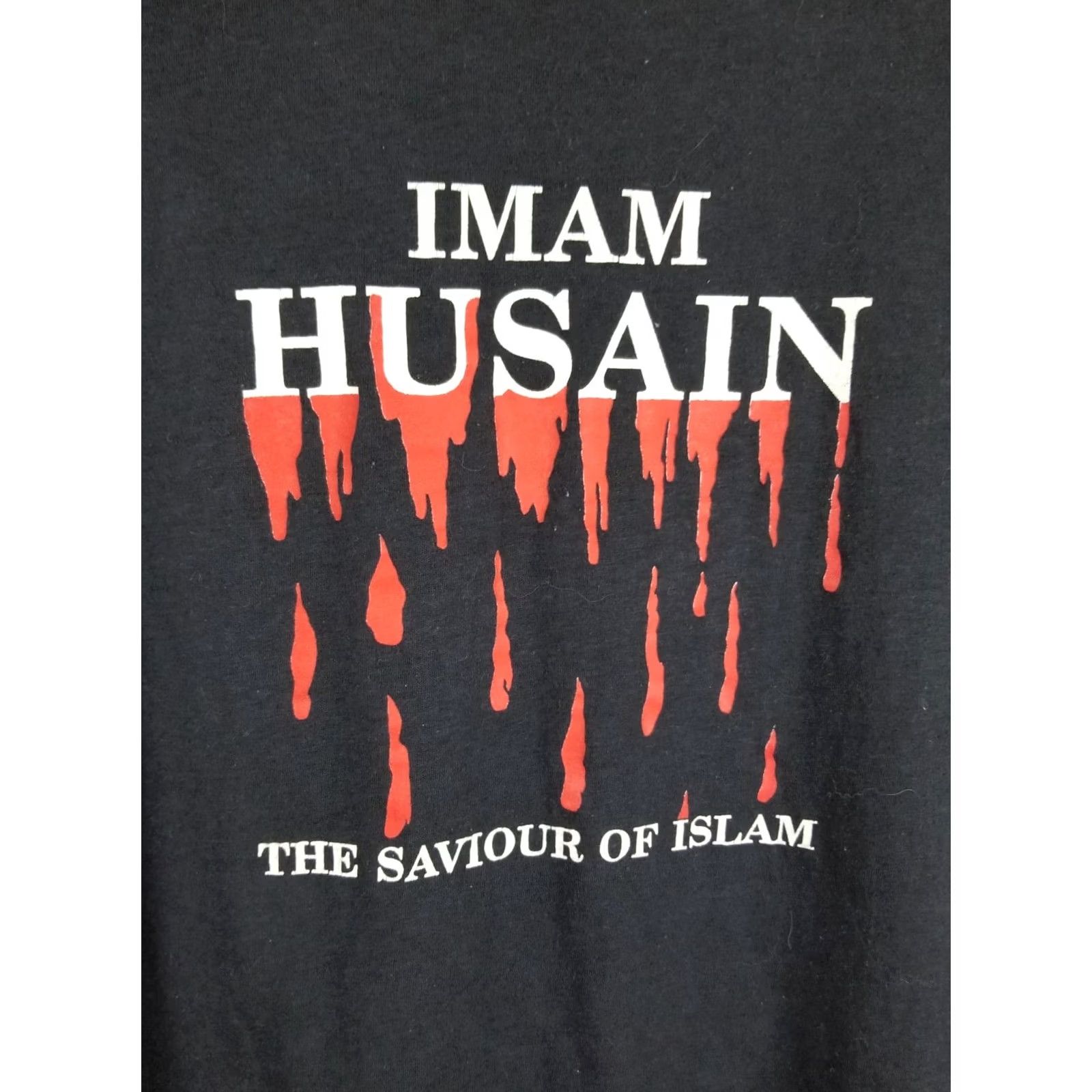 Vintage VINTAGE 80' IMAM HUSAIN THE SAVIOUR OF ISLAM LONG SLEEVE T-SHIRT L Mens Black Front Stitch Size US L / EU 52-54 / 3 - 2 Thumbnail