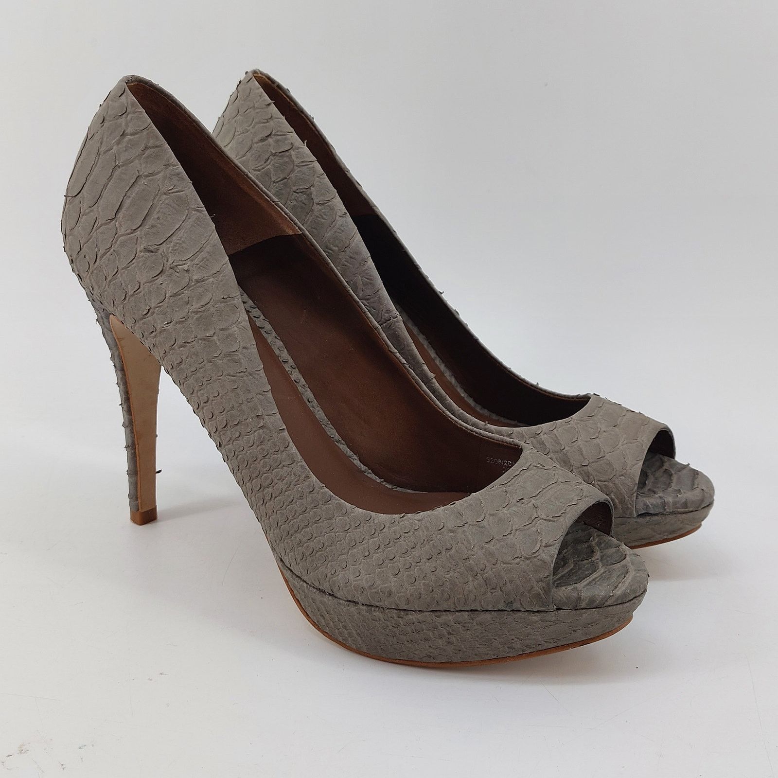 Zara Zara Snake Embossed Animal print Pumps Heels 8- 8.5 / 39 Size US 8 / IT 38 - 3 Thumbnail