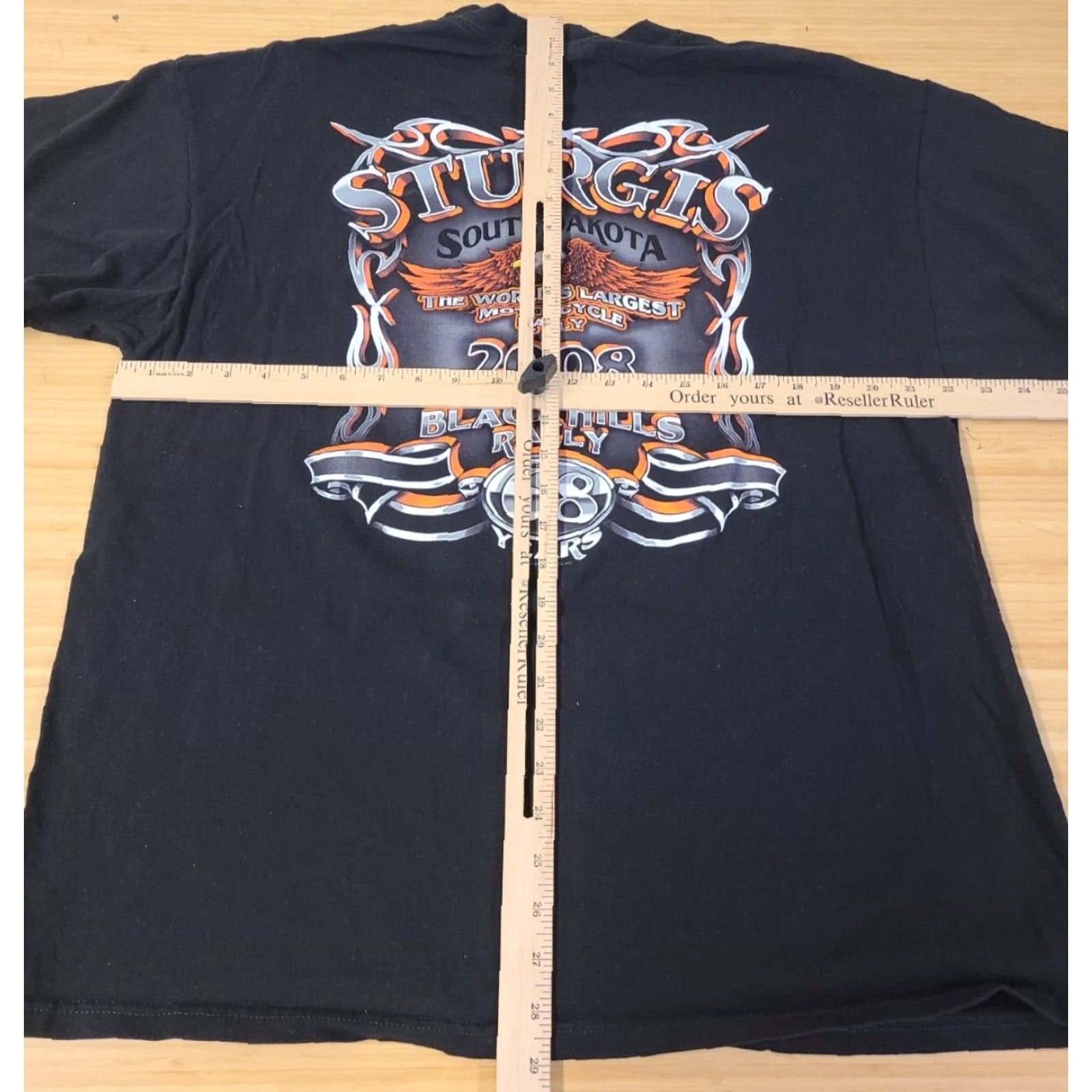 Vintage VINTAGE Sturgis Black Hills Rally 2008 T-Shirt Adult XL Black Biker Crew Neck Short Sleeve Graphic Print Men Mens Size US XL / EU 56 / 4 - 7 Thumbnail