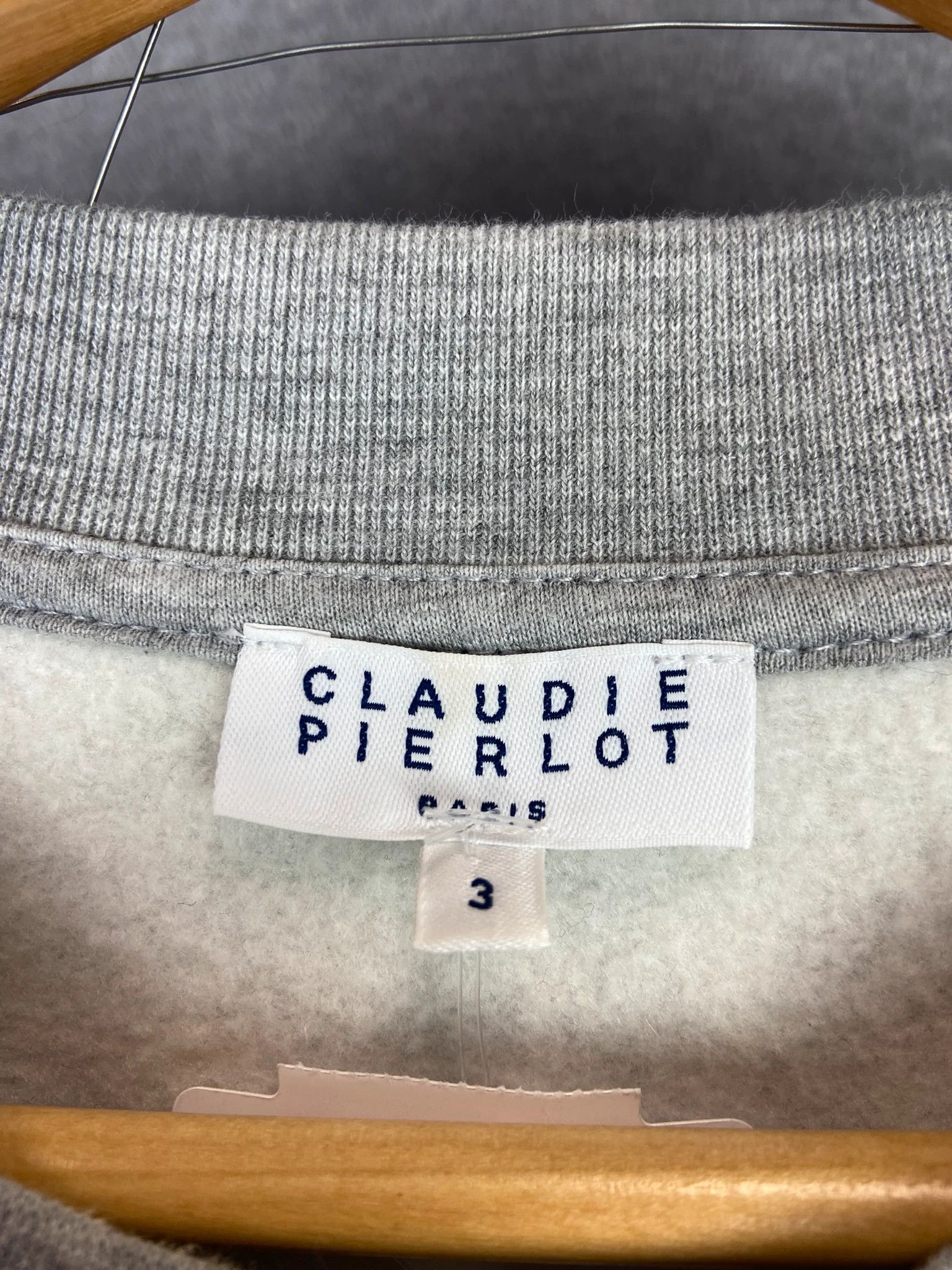 Vintage Claudie Pierlot Paris Grey Sweatshirt Bow Streetwear S Size S / US 4 / IT 40 - 3 Thumbnail