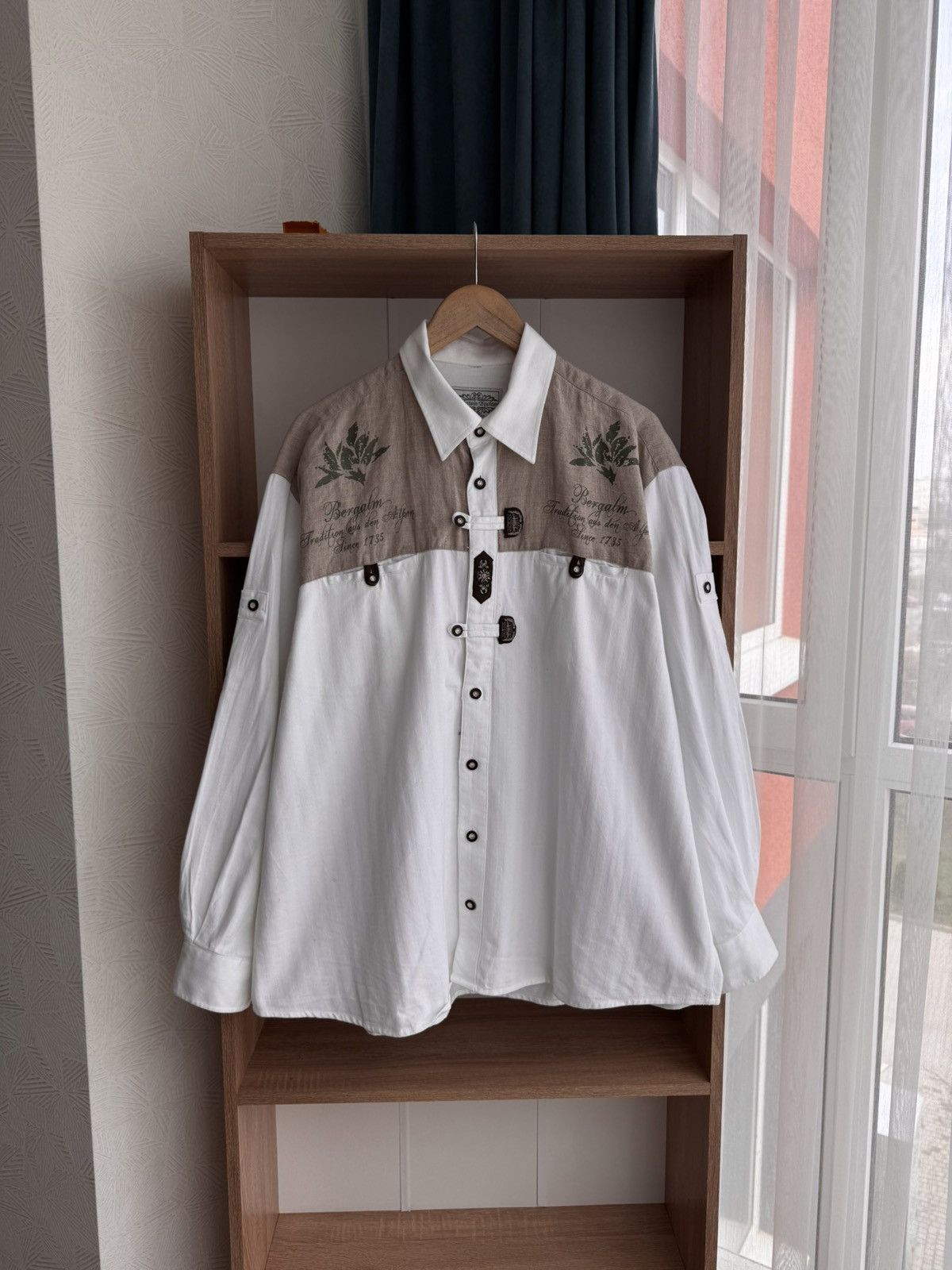 Designer × Vintage Vintage Nockstein Trachten Allen Germany Traditional Shirt Size US XL / EU 56 / 4 - 2 Thumbnail