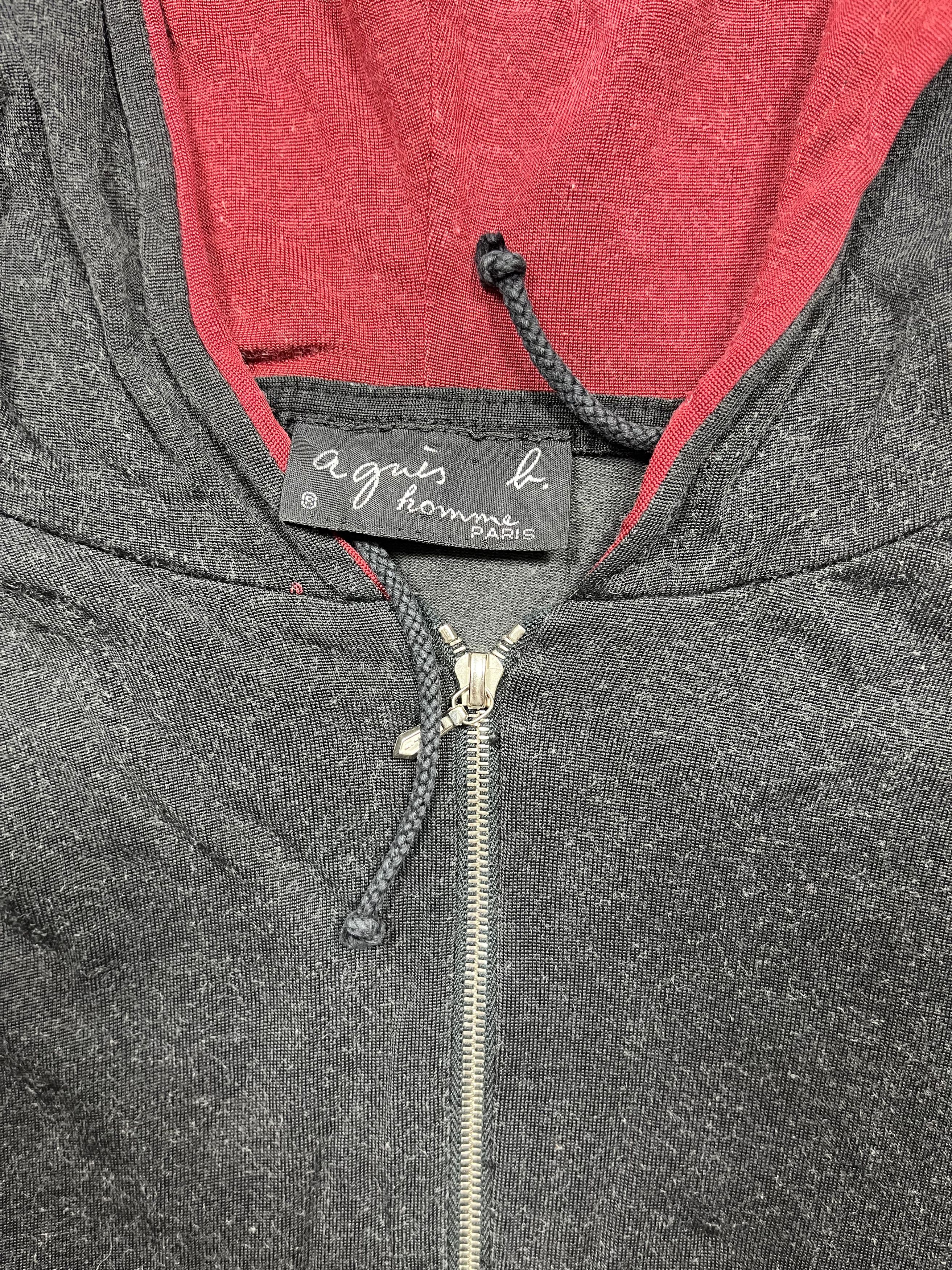 Jean-Michel Basquiat × agnes b. Vintage Y2K 00s Agnes B Half Zipper Hoodie Riri Swiss Zipper Size US L / EU 52-54 / 3 - 9 Thumbnail
