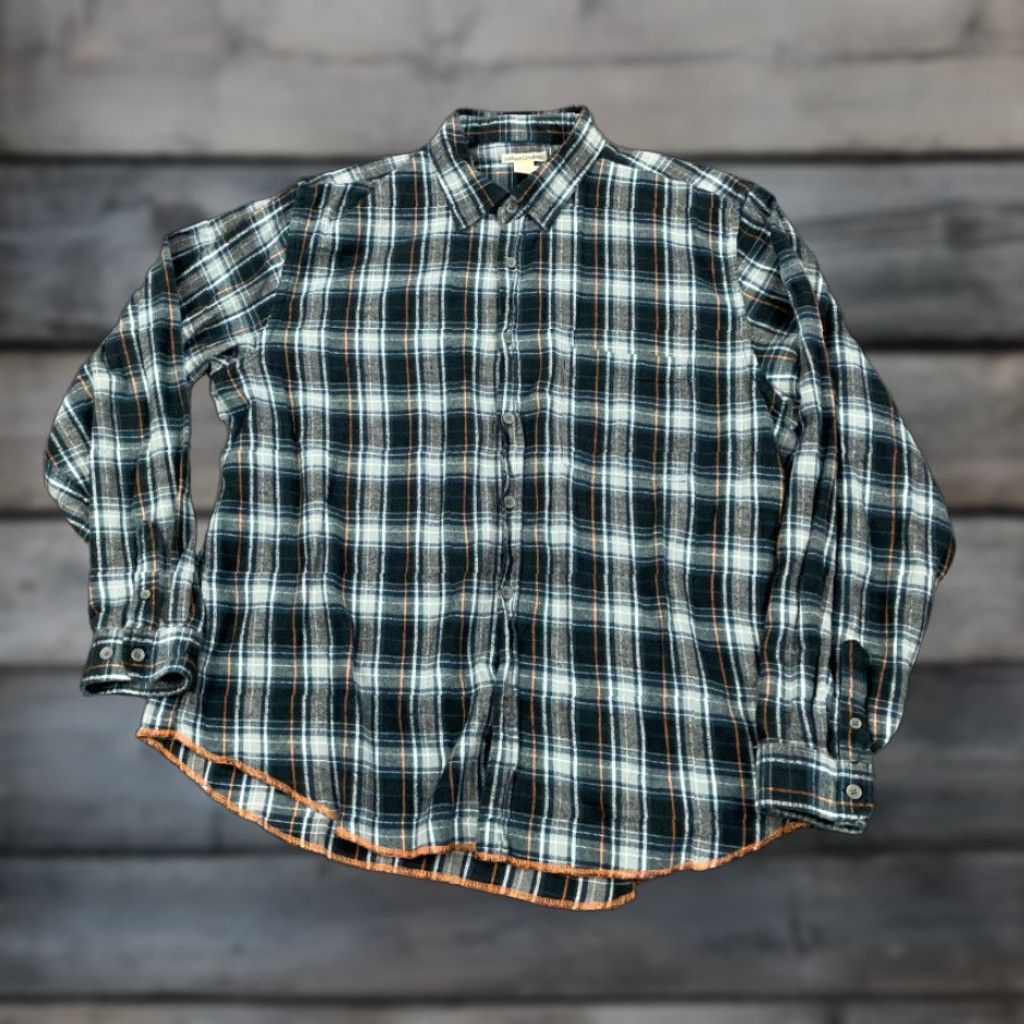 Carbon2Cobalt VINTAGE Carbon2Cobalt Shirt Plaid Flannel Shirt Adult Large Blue Lightweight Grunge Workwear 90s Mens Size US L / EU 52-54 / 3 - 1 Thumbnail