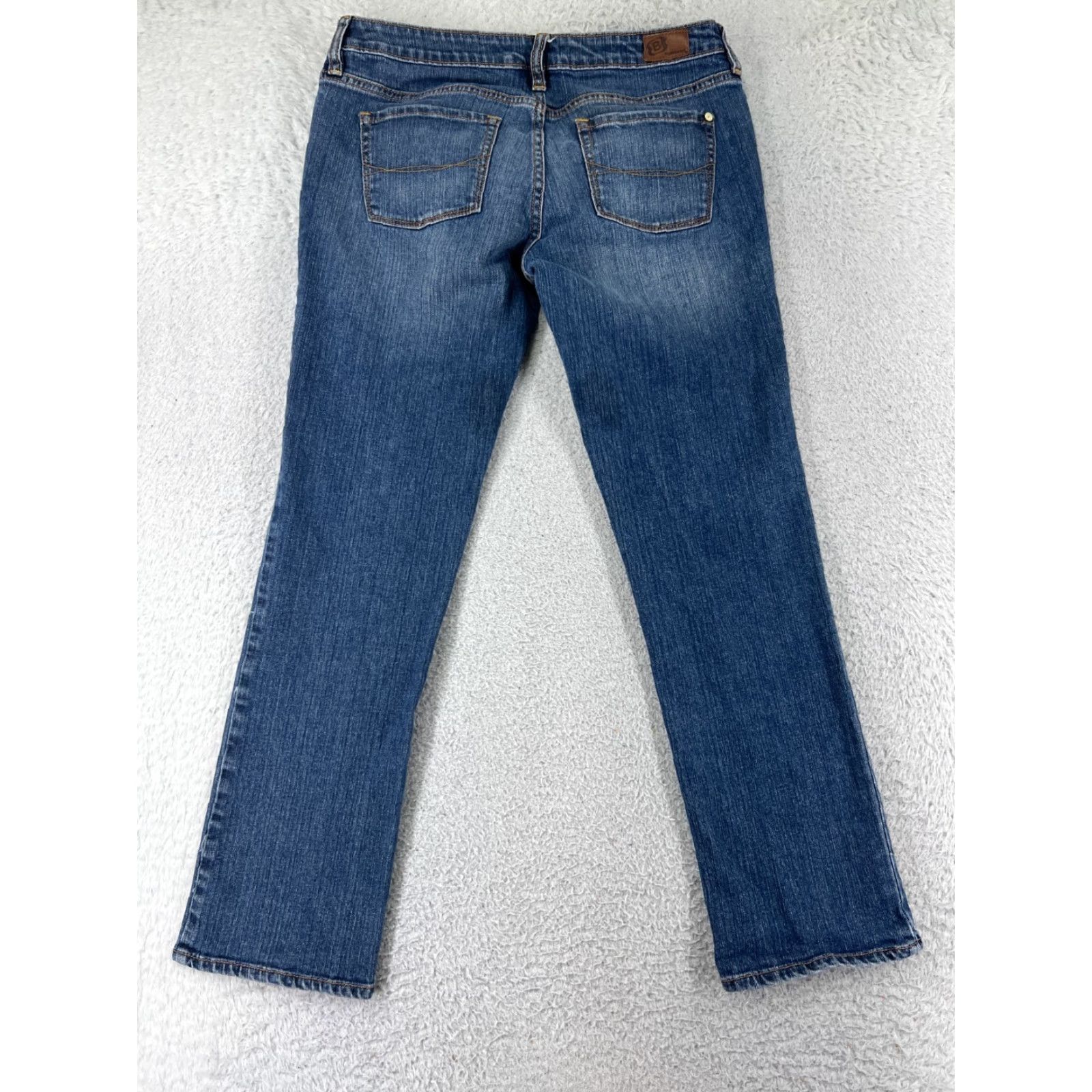 Vintage Bullhead Jeans Women Blue 28x28 Denim Straight Leg 5-Pocket Comfortable Distressed Cotton Blend Vintage: No Size 27" / US 4 / IT 40 - 2 Thumbnail