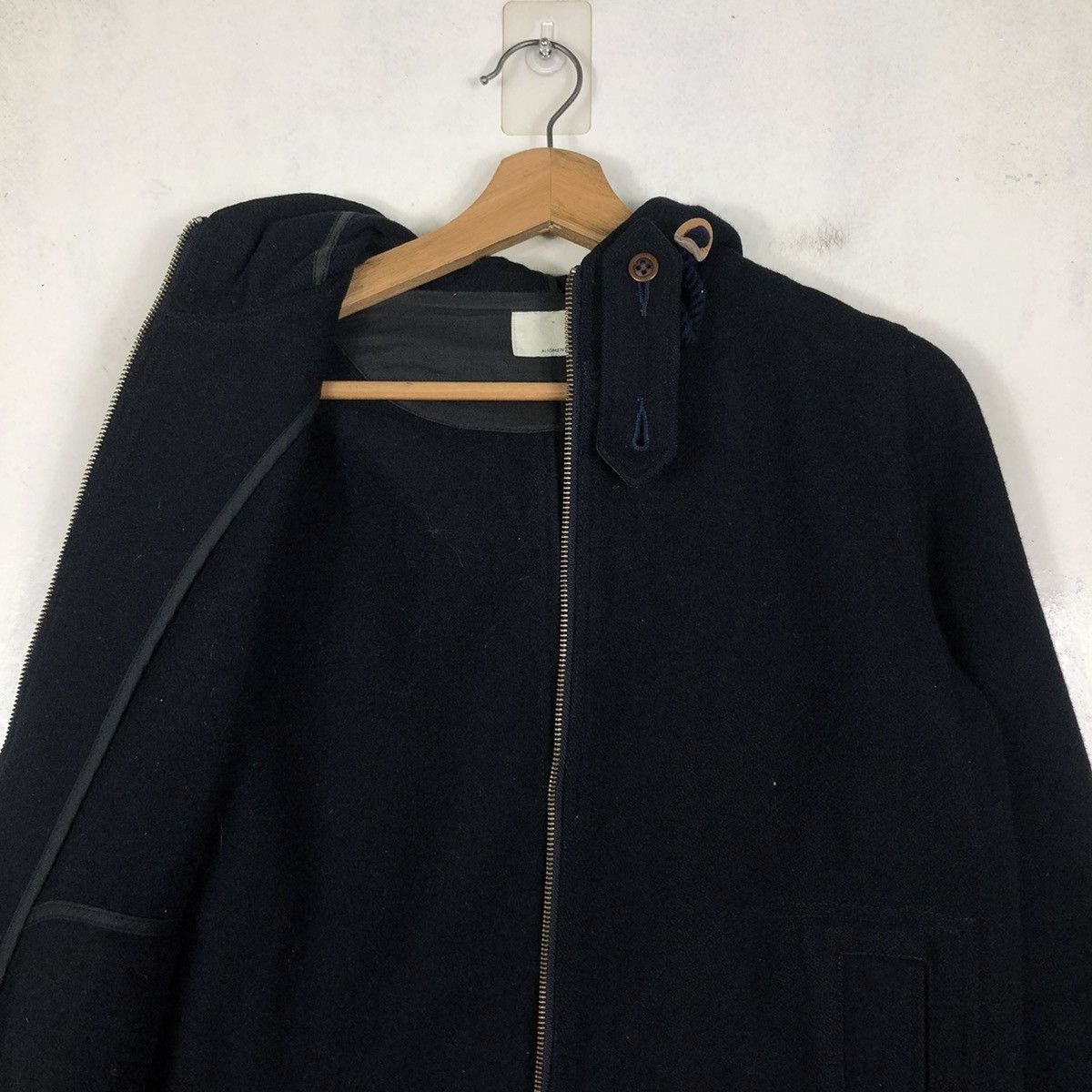 Japanese Brand 📌VINTAGE WOOL BIKER JACKET AUGMENT JAPAN ISSEY MIYAKE Size US S / EU 44-46 / 1 - 13 Thumbnail