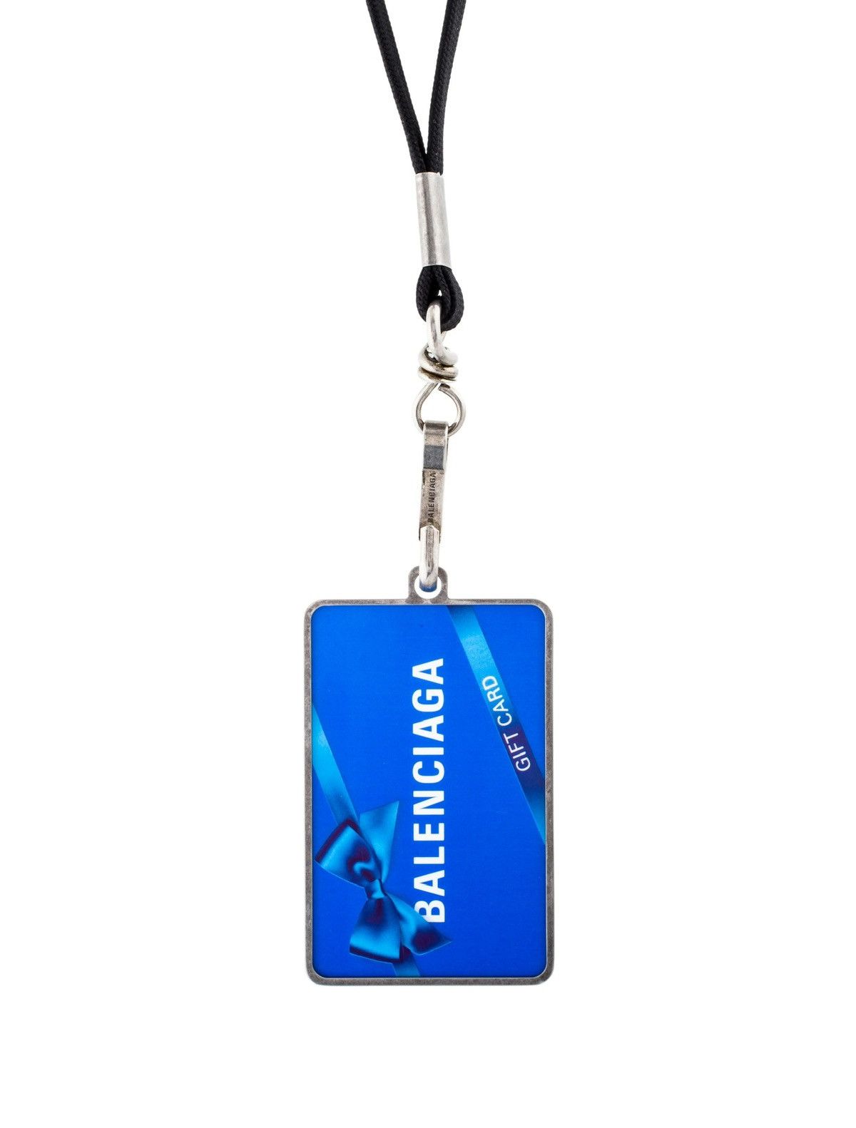 Balenciaga Balenciaga Gift Card Badge Necklace Size ONE SIZE - 1 Thumbnail