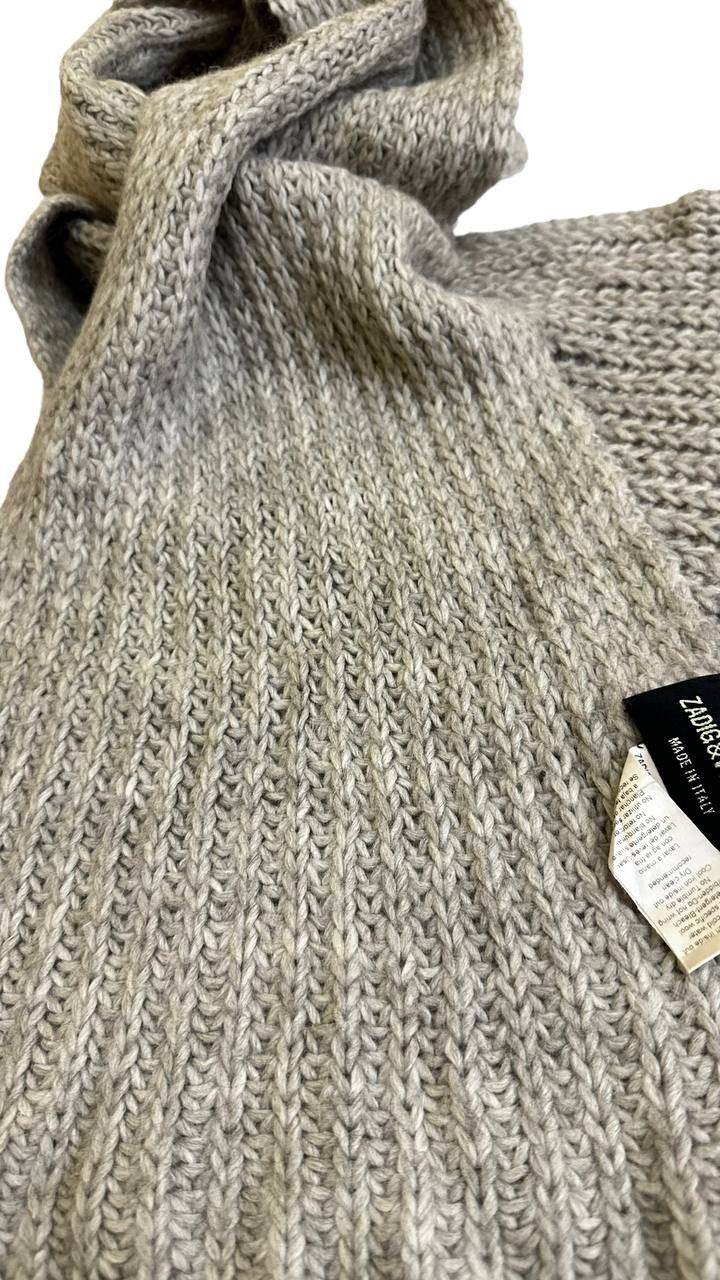 Zadig & Voltaire Zadiq & Voltaire Scarf With 20% Alpaca Wool Size ONE SIZE - 6 Thumbnail