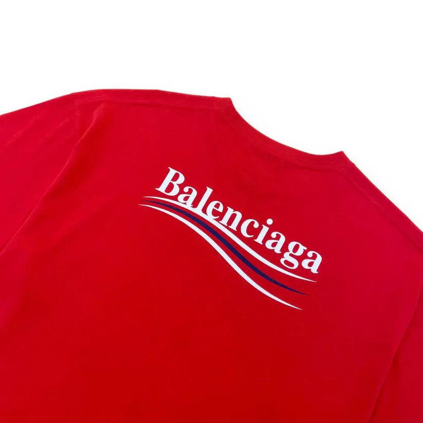 Balenciaga o1w1db10625 Dup / Political Campaign Large Fit T-Shirt Red Size US M / EU 48-50 / 2 - 4 Thumbnail