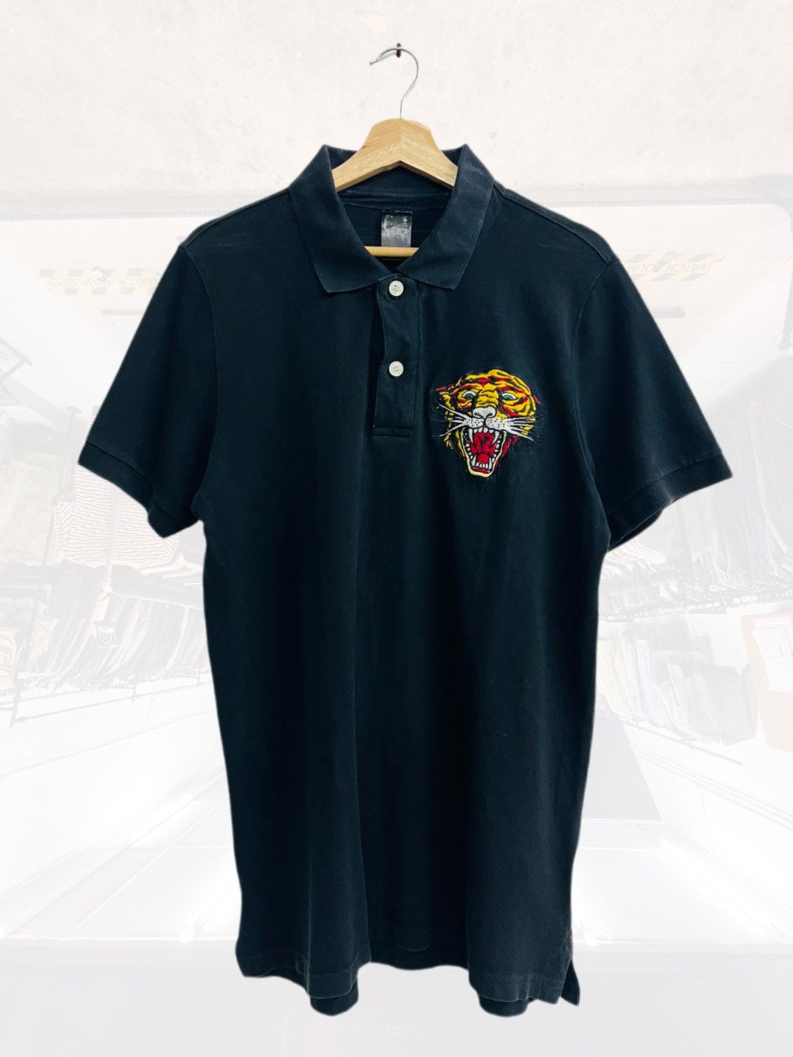 Christian Audigier Ed Hardy Tiger Embroidery Polo by Christian Audigier Size US L / EU 52-54 / 3 - 1 Thumbnail