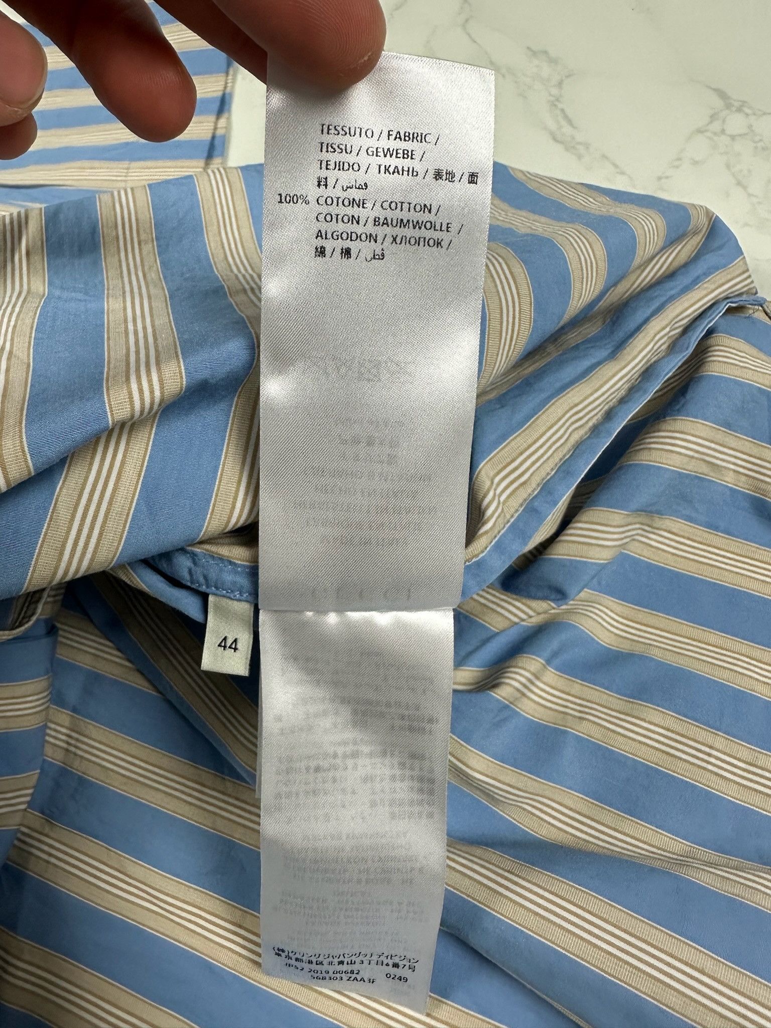 Gucci Gucci Big Bowling Striped Shirt Size US S / EU 44-46 / 1 - 11 Thumbnail