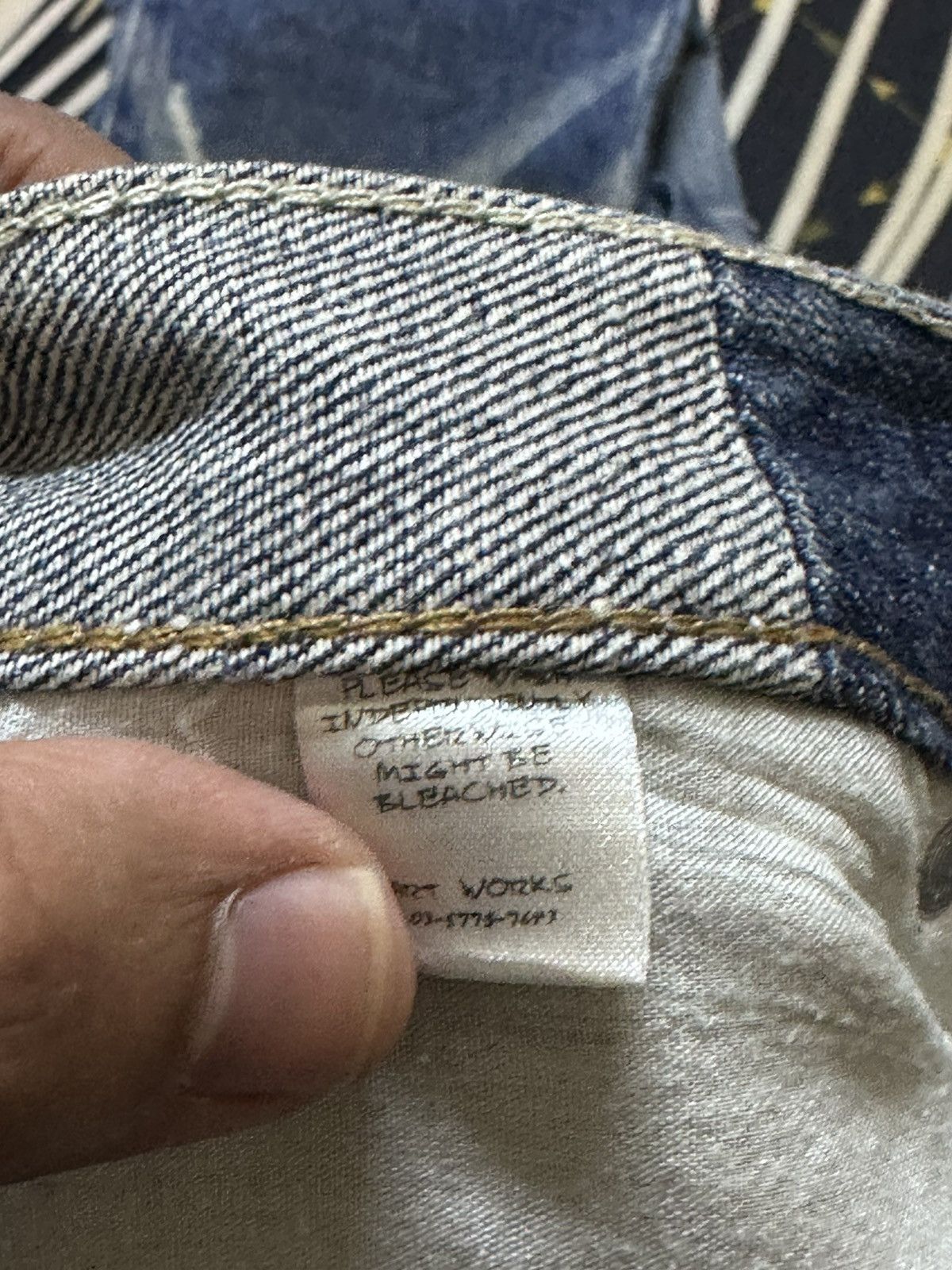 Antihero Vintage Antinero Whiskers Mudwash Sashiko Boro Denim Size US 32 / EU 48 - 9 Thumbnail
