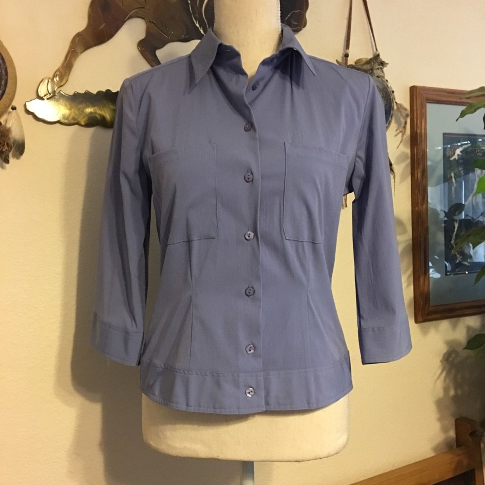 Vintage Hillard & Hansen button front shirt NWT XS Size XS / US 0-2 / IT 36-38 - 1 Thumbnail