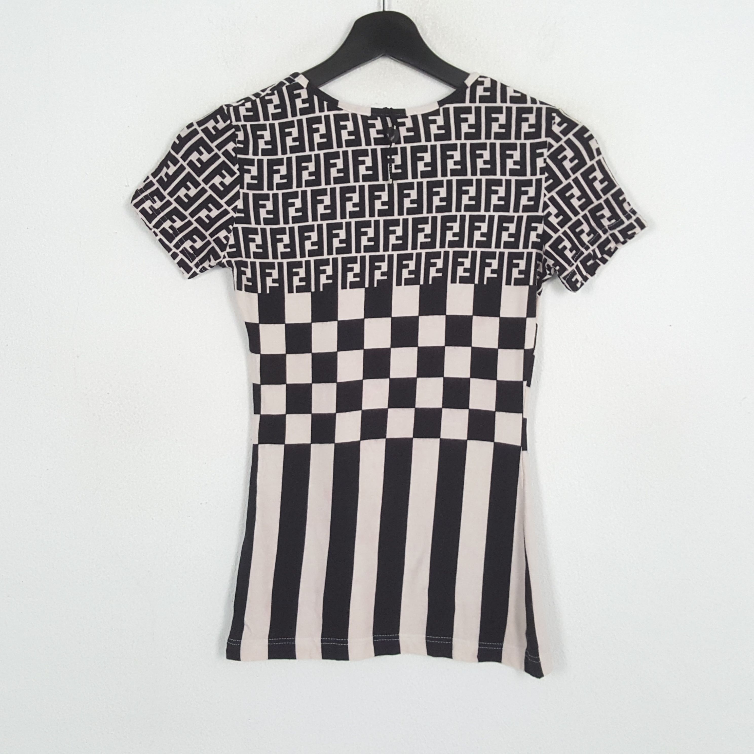 Fendi × Vintage FENDI Luxury Fashion Brand Designer Tshirt Size XXS / US 00 / IT 34 - 3 Thumbnail