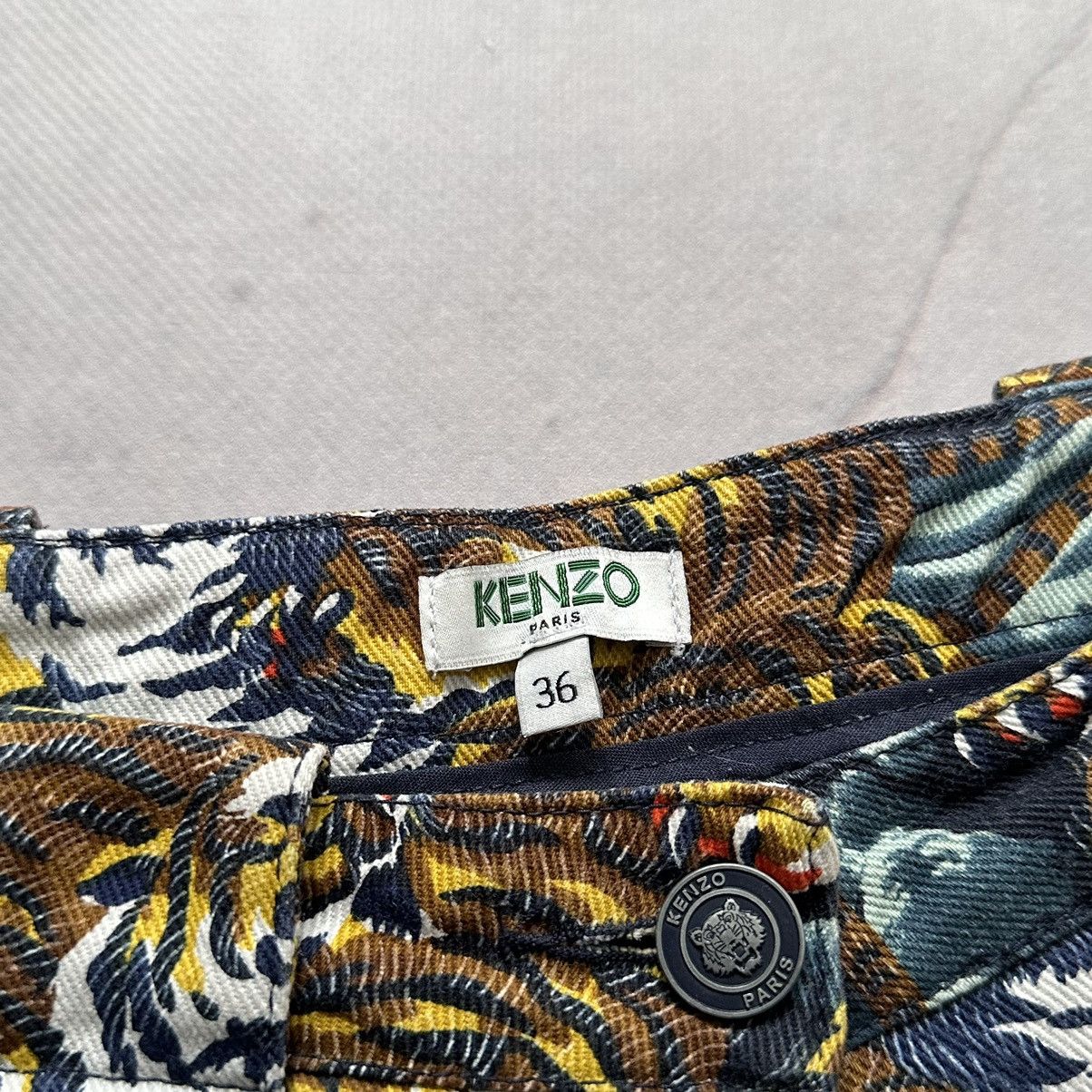Ed Hardy × Hysteric Glamour × Kenzo RARE Kenzo Vintage Tigers Monogram Jeans Pants Gucci Vibe Size 36" / US 14 / IT 50 - 10 Thumbnail
