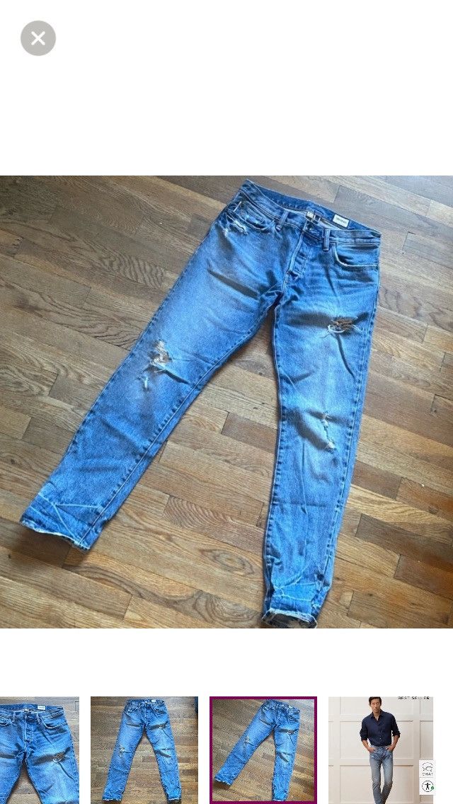 Todd Snyder Todd Snyder Slim Selvedge Japanese Jean in Destroyed Wash Size US 30 / EU 46 - 14 Thumbnail