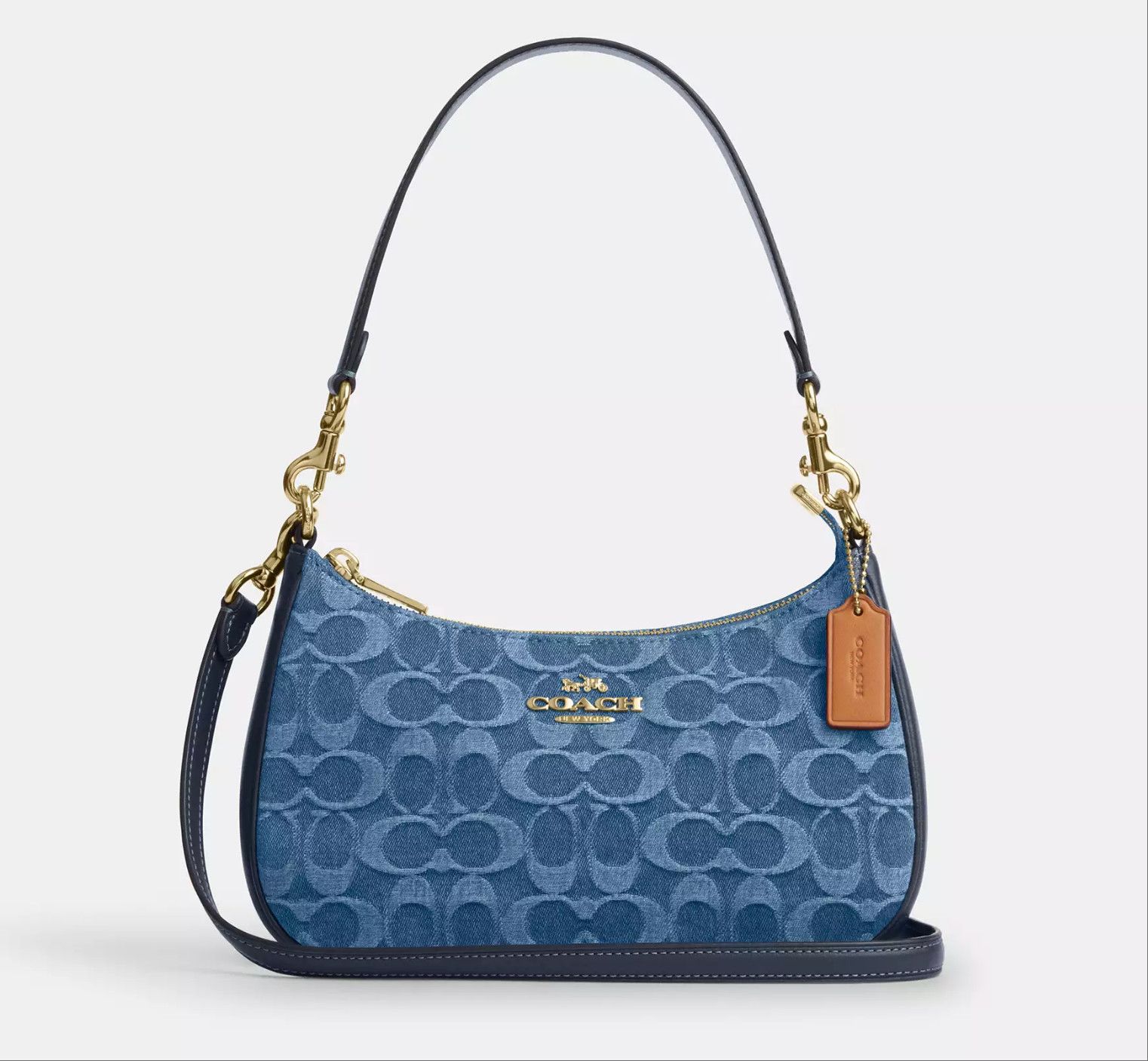Coach Teri Shoulder Bag In Signature Denim CDQ56 Size ONE SIZE - 7 Thumbnail