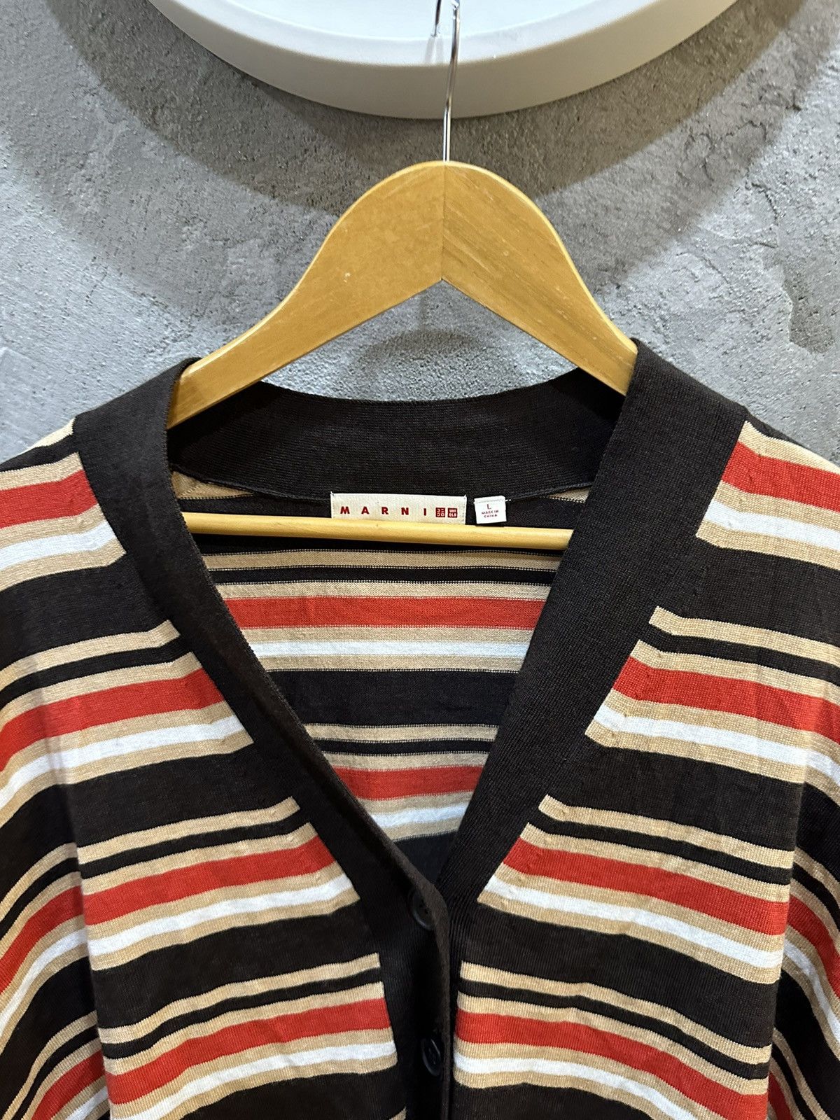Marni Marni Knitted Stripes Cardigan Size US L / EU 52-54 / 3 - 4 Thumbnail