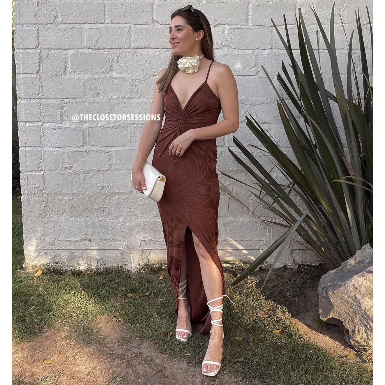 MANGO BLOGGER FAVE!!! V-Neck Embroidered Maxi Dress NWT