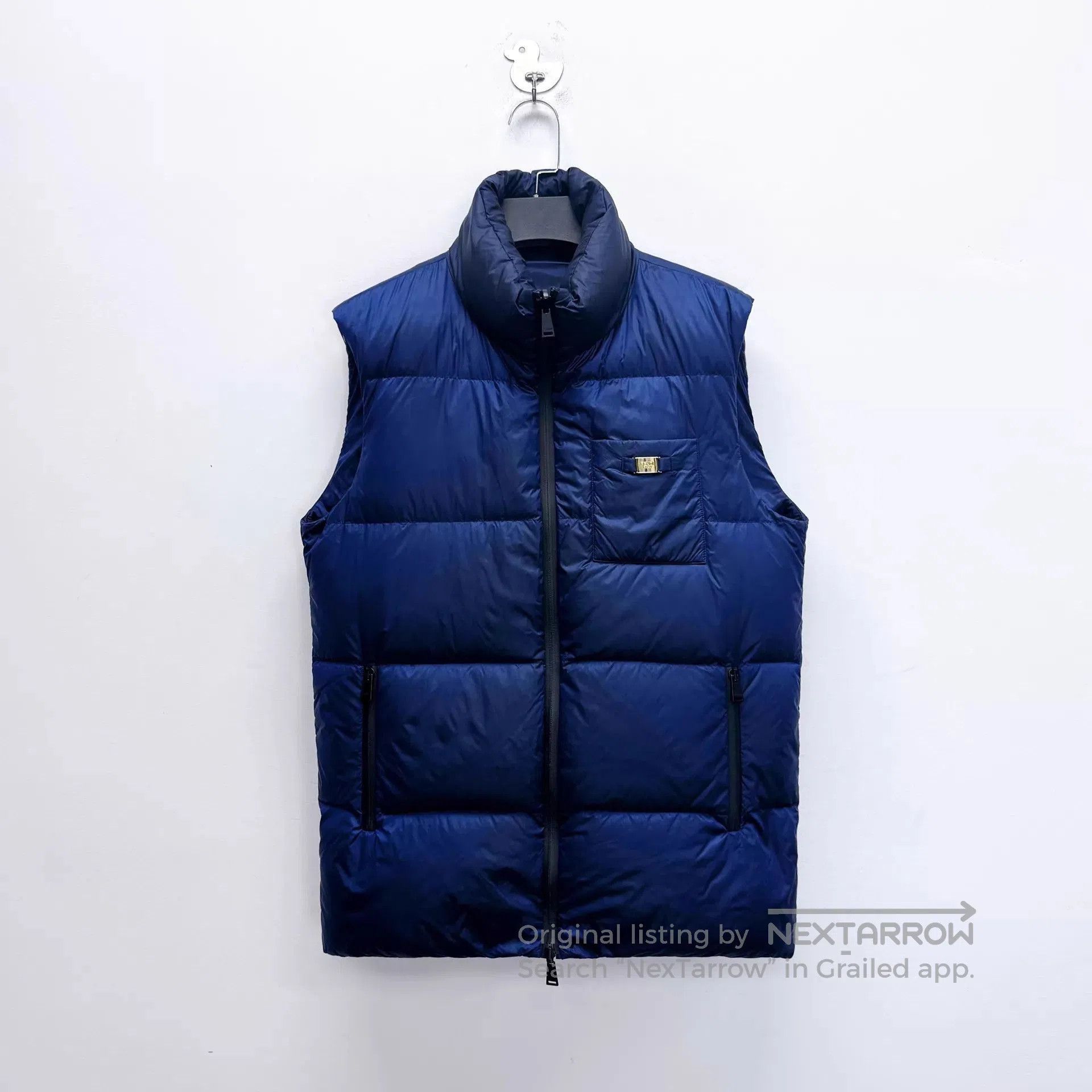 Fendi Blue Puffer Vest with Zip Closure. Size US S / EU 44-46 / 1 - 2 Thumbnail