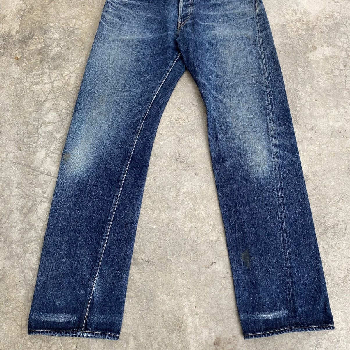 Fujito 2000’s Fujito Made In Japan Faded Blue Selvedge Jeans Size US 33 - 5 Thumbnail